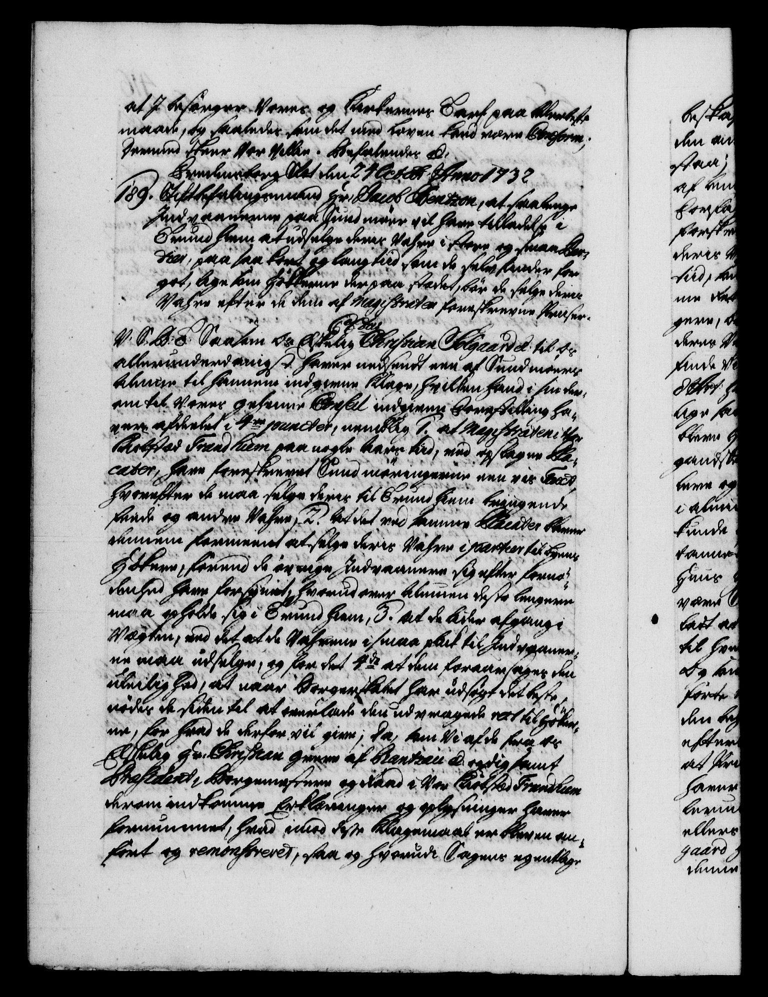 Danske Kanselli 1572-1799, AV/RA-EA-3023/F/Fc/Fca/Fcab/L0025: Norske tegnelser, 1730-1733, p. 416b