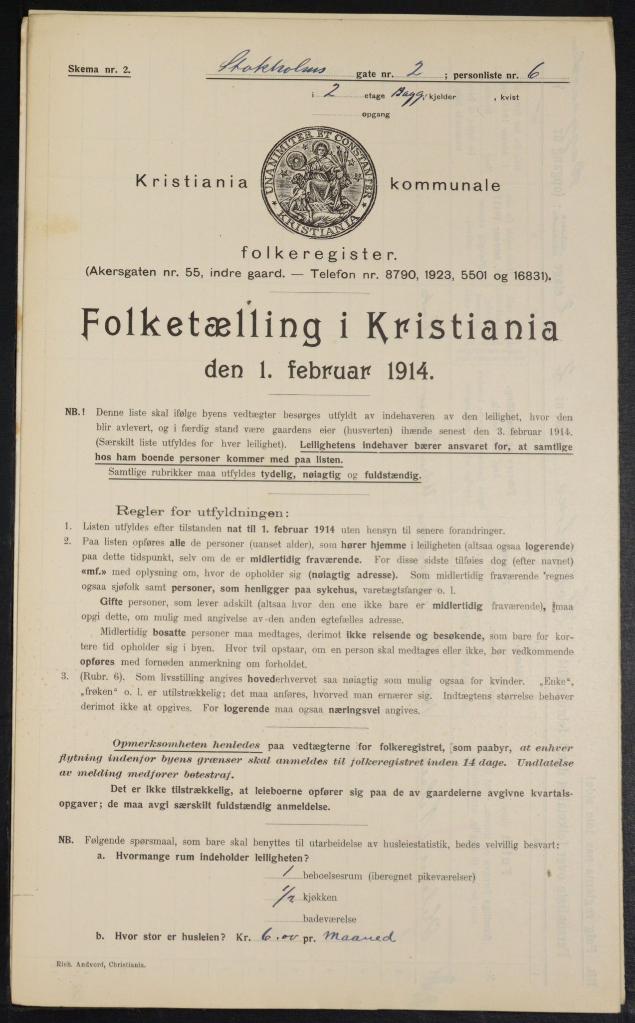 OBA, Municipal Census 1914 for Kristiania, 1914, p. 103034