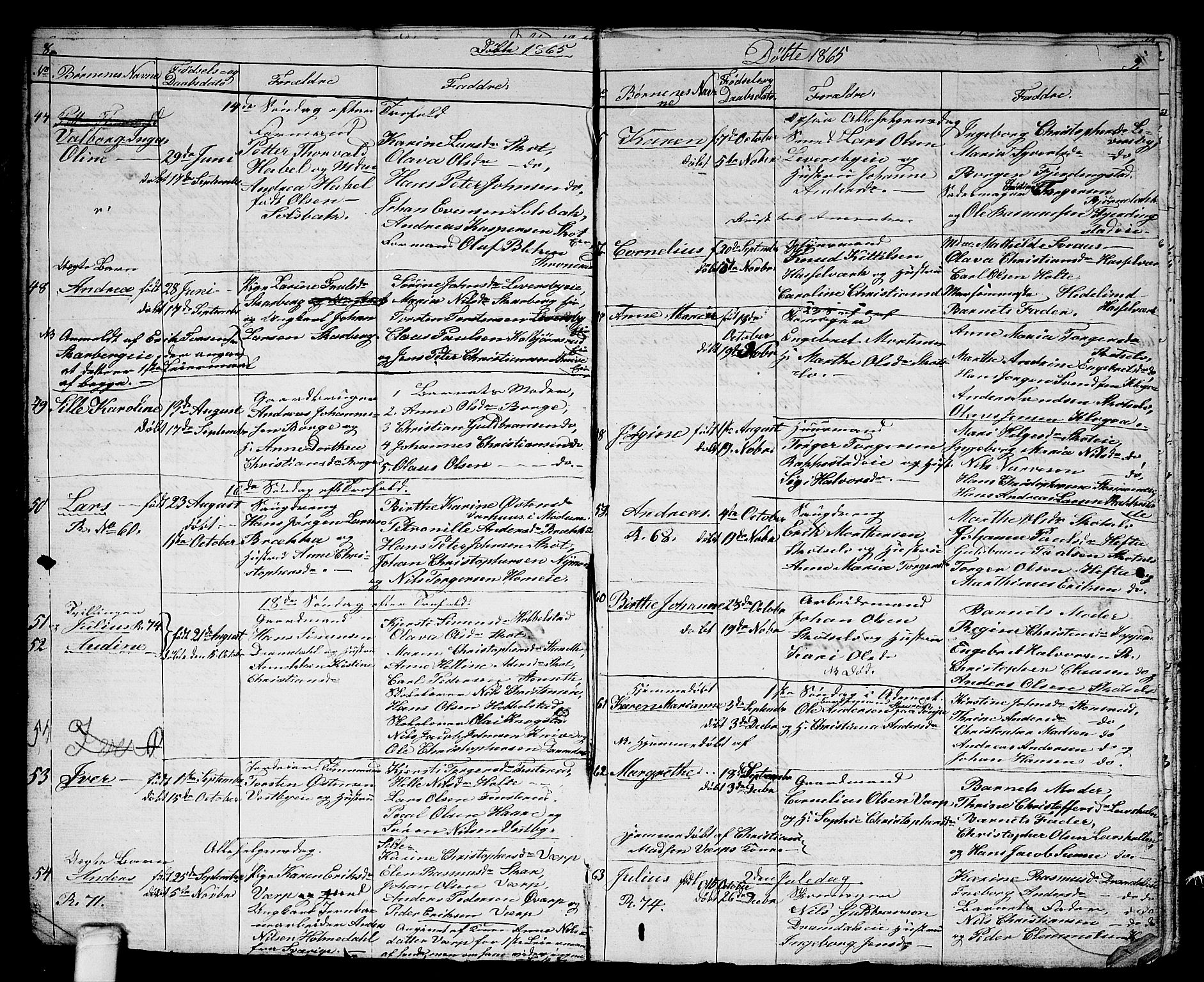 Eiker kirkebøker, AV/SAKO-A-4/G/Gb/L0002: Parish register (copy) no. II 2, 1865-1879, p. 8-9