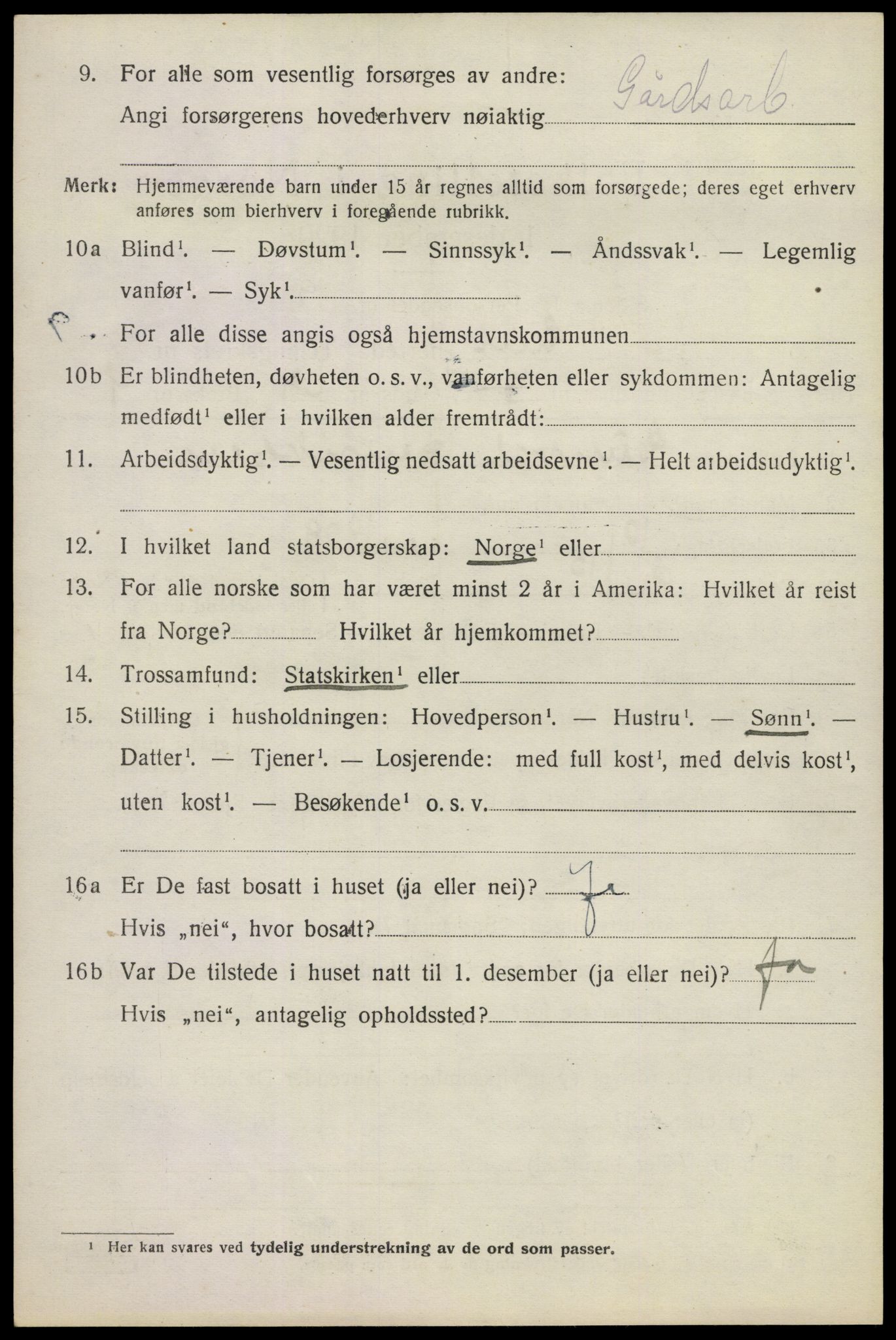 SAKO, 1920 census for Lier, 1920, p. 16145