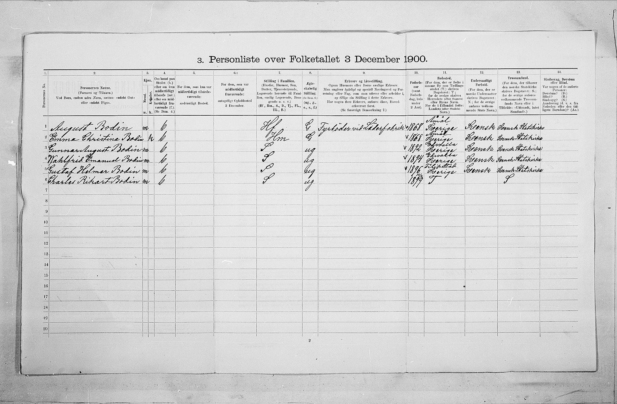 SAO, 1900 census for Kristiania, 1900, p. 114455