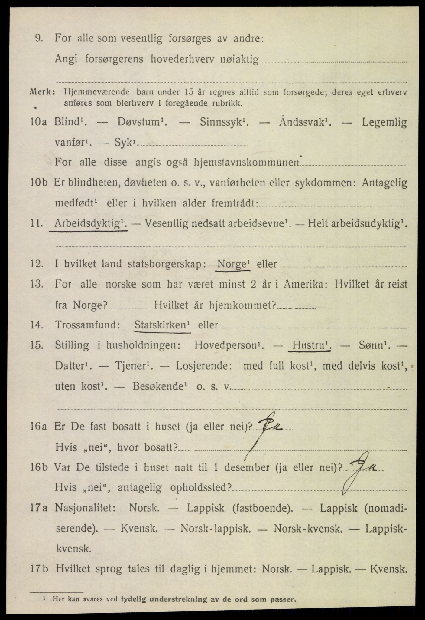 SAT, 1920 census for Rødøy, 1920, p. 5599