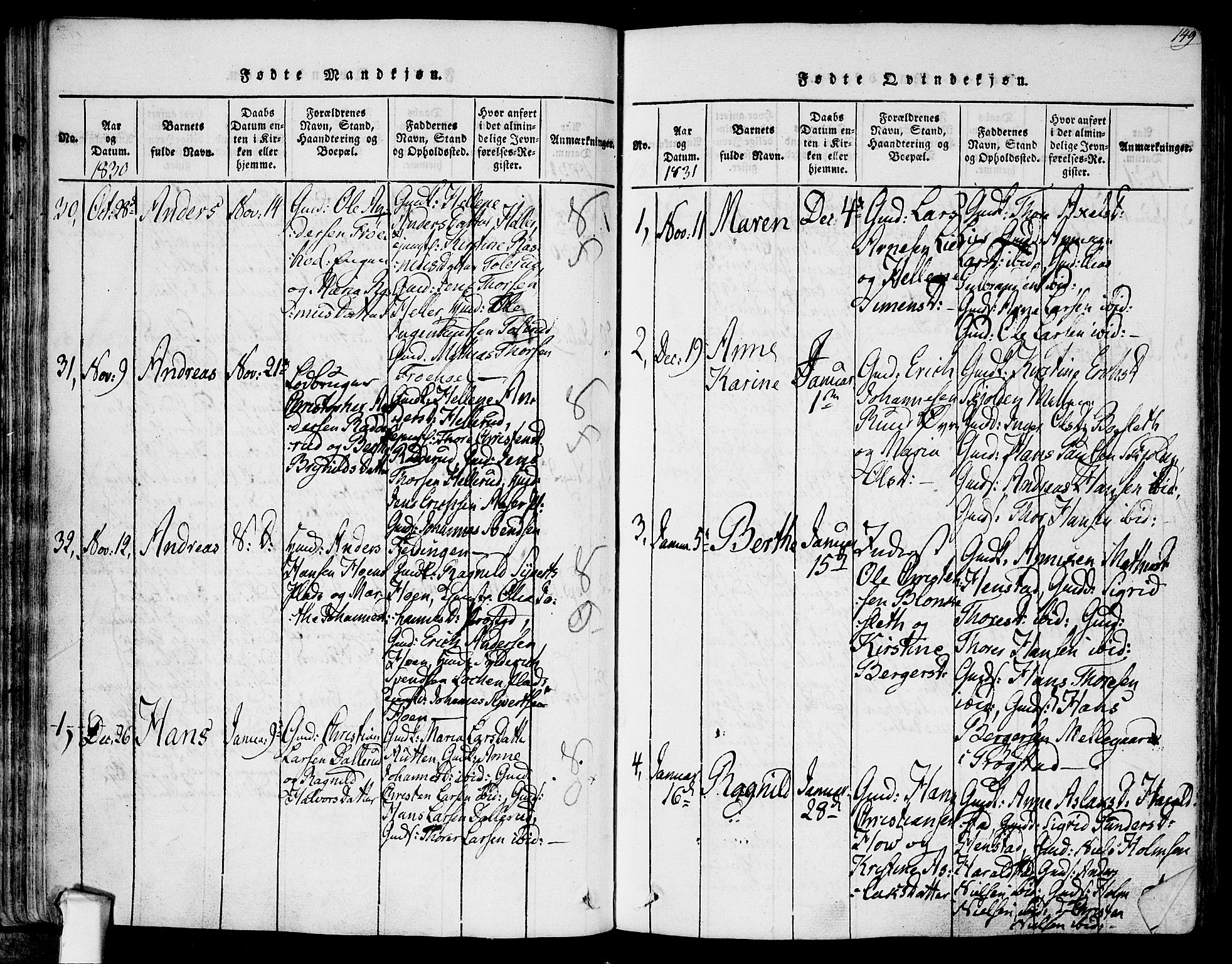 Askim prestekontor Kirkebøker, SAO/A-10900/F/Fa/L0004: Parish register (official) no. 4, 1817-1846, p. 148-149