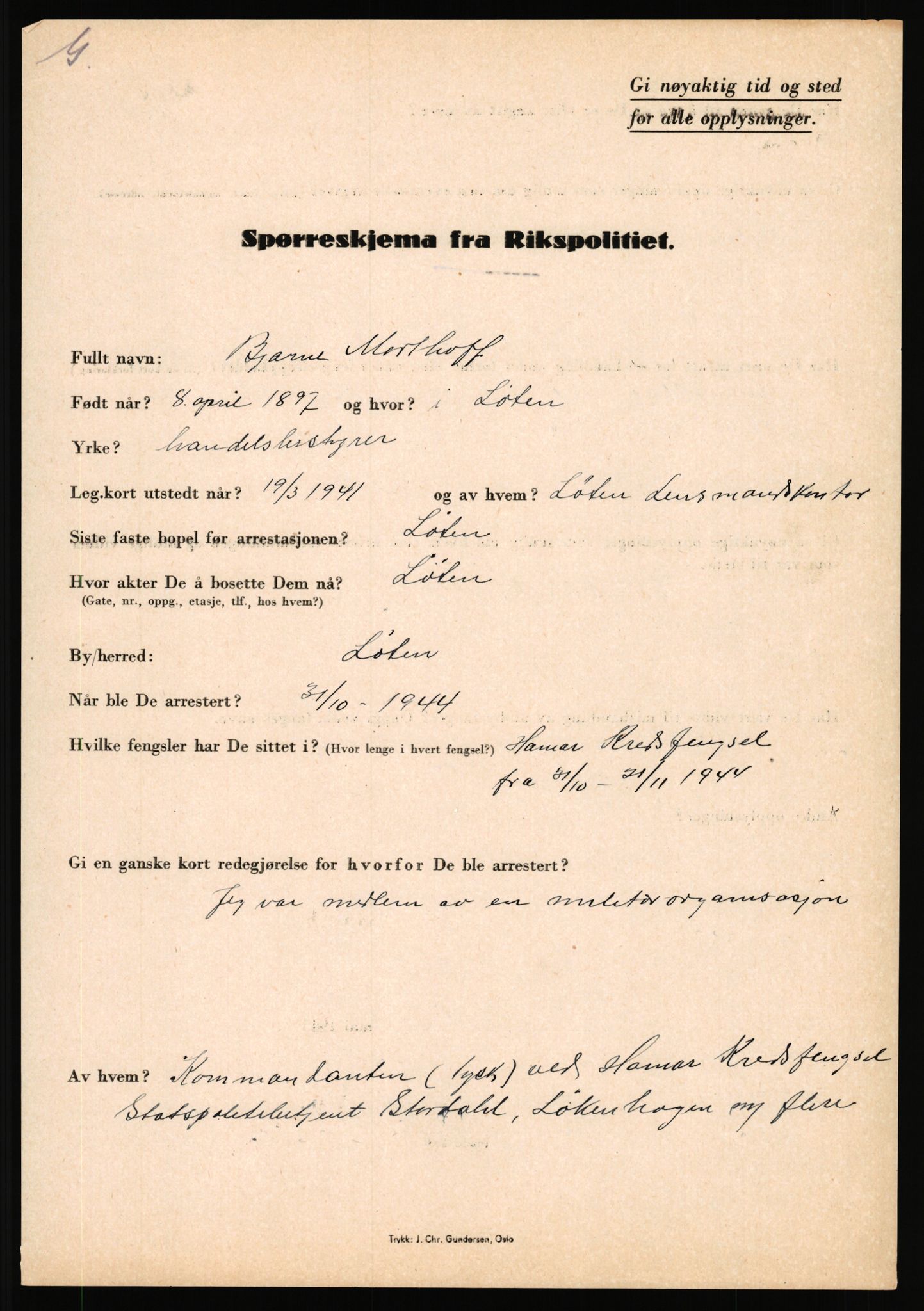 Rikspolitisjefen, AV/RA-S-1560/L/L0012: Mogensen, Øivind - Noraas, Lars, 1940-1945, p. 115