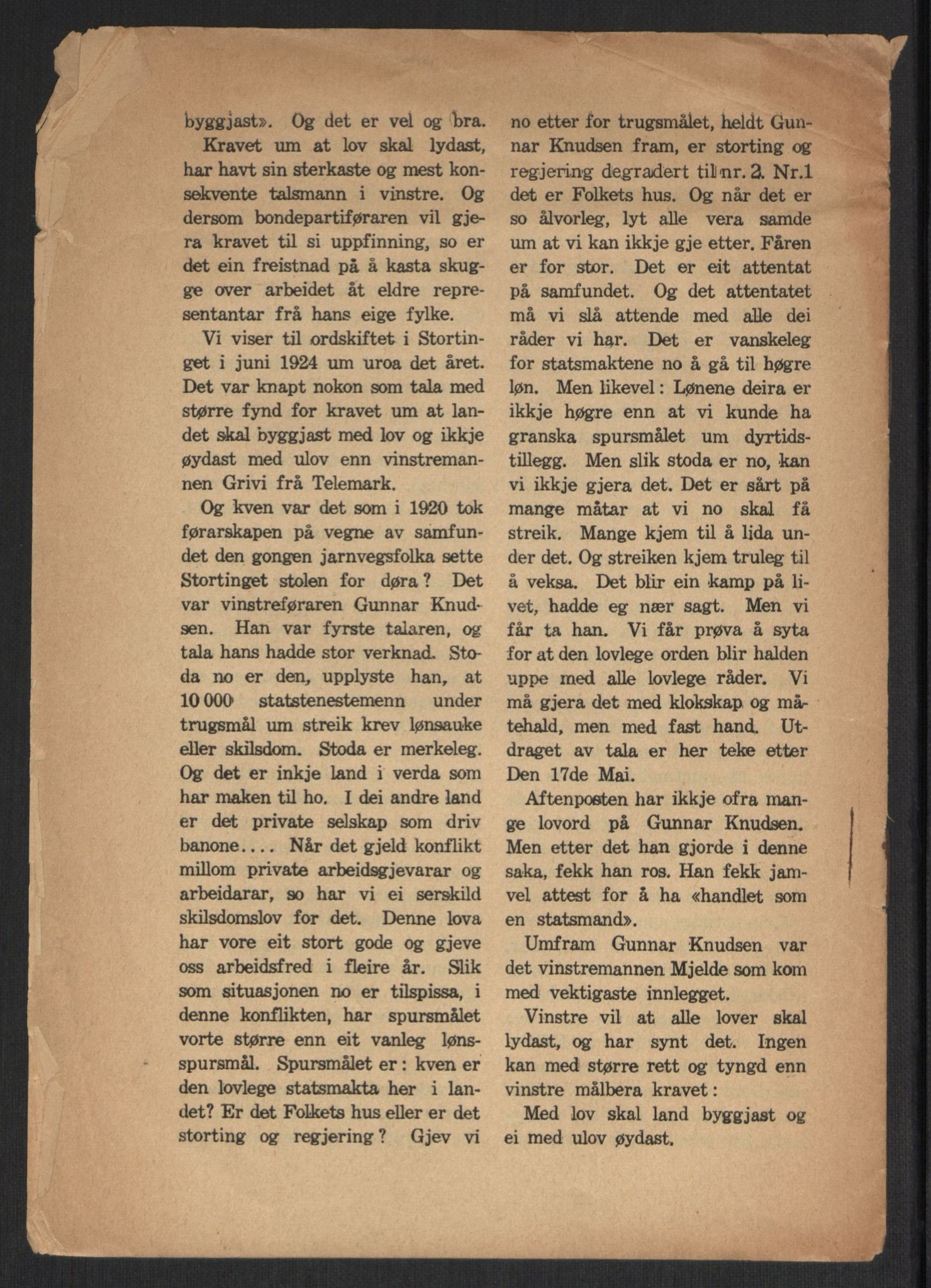 Venstres Hovedorganisasjon, RA/PA-0876/X/L0001: De eldste skrifter, 1860-1936, p. 1064