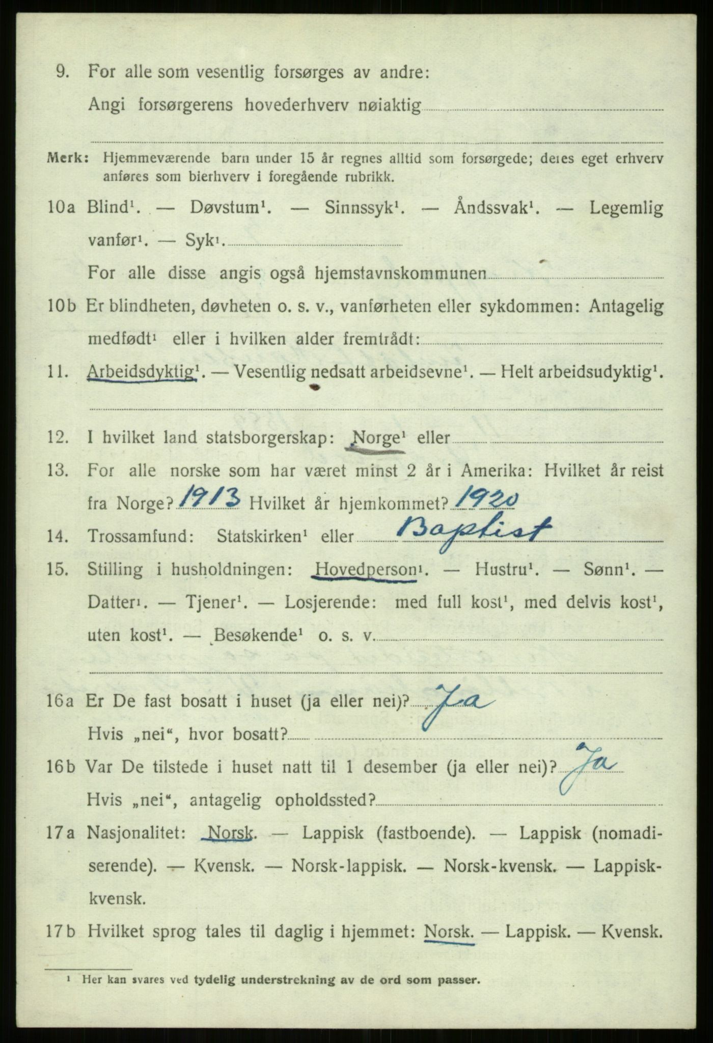 SATØ, 1920 census for Kvæfjord, 1920, p. 7480