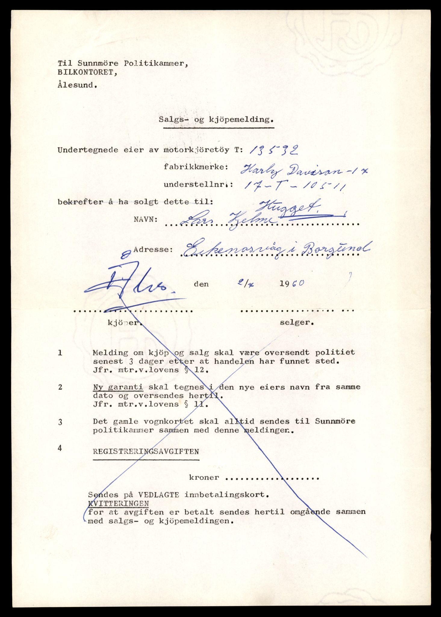 Møre og Romsdal vegkontor - Ålesund trafikkstasjon, AV/SAT-A-4099/F/Fe/L0040: Registreringskort for kjøretøy T 13531 - T 13709, 1927-1998, p. 63