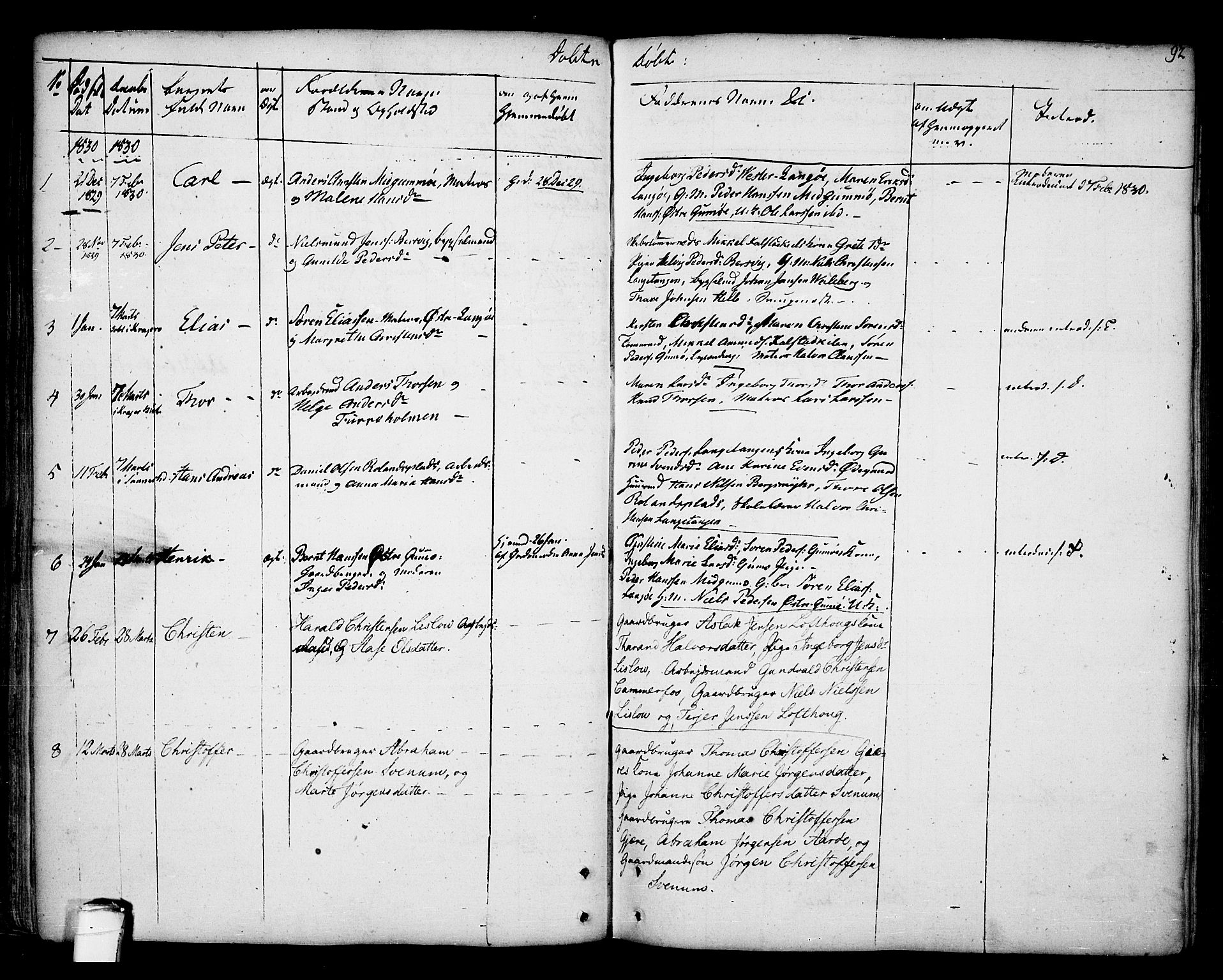 Kragerø kirkebøker, SAKO/A-278/F/Fa/L0002: Parish register (official) no. 2, 1767-1802, p. 92