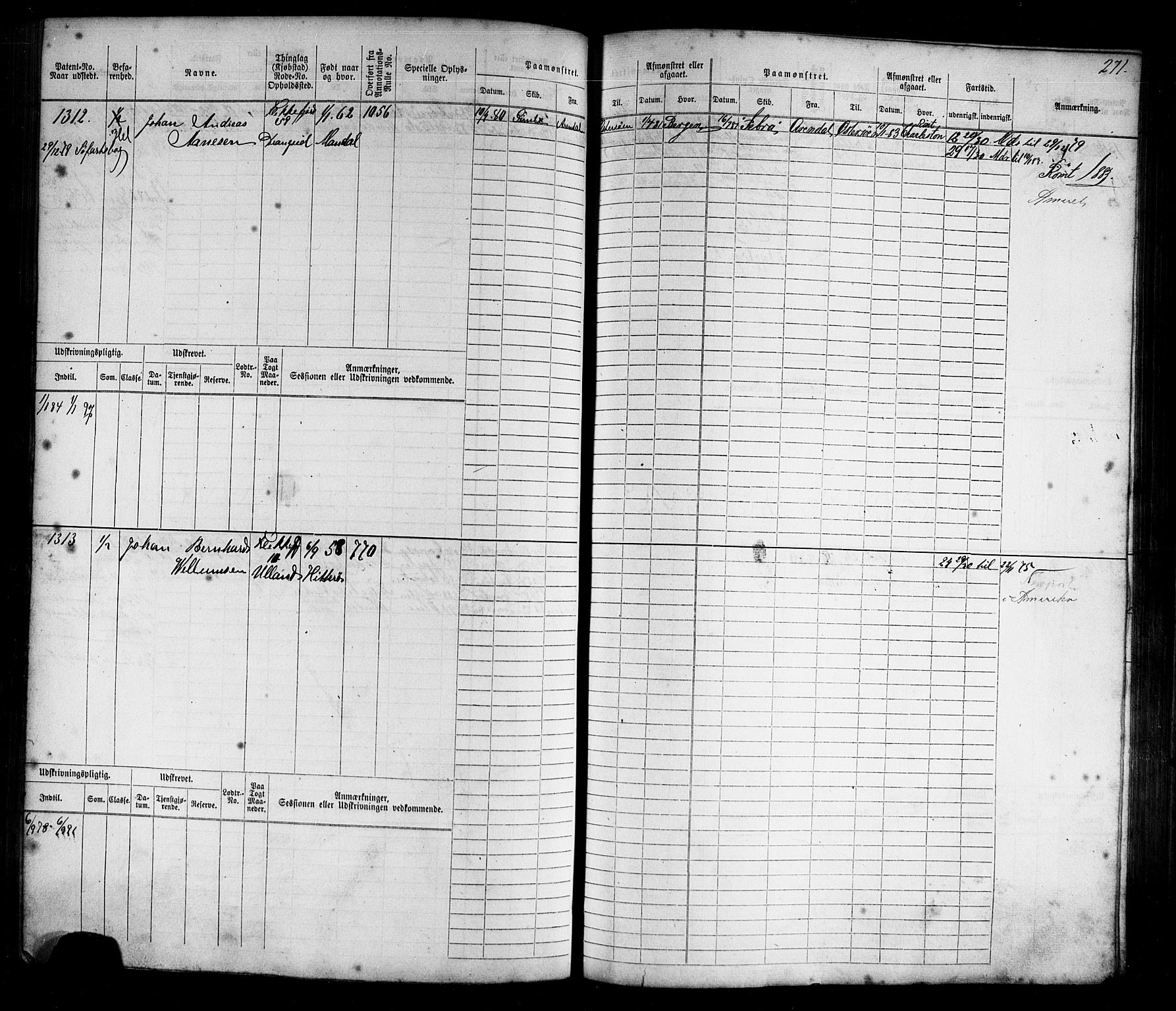 Flekkefjord mønstringskrets, AV/SAK-2031-0018/F/Fb/L0009: Hovedrulle nr 771-1533, Æ-6, 1868-1900, p. 296