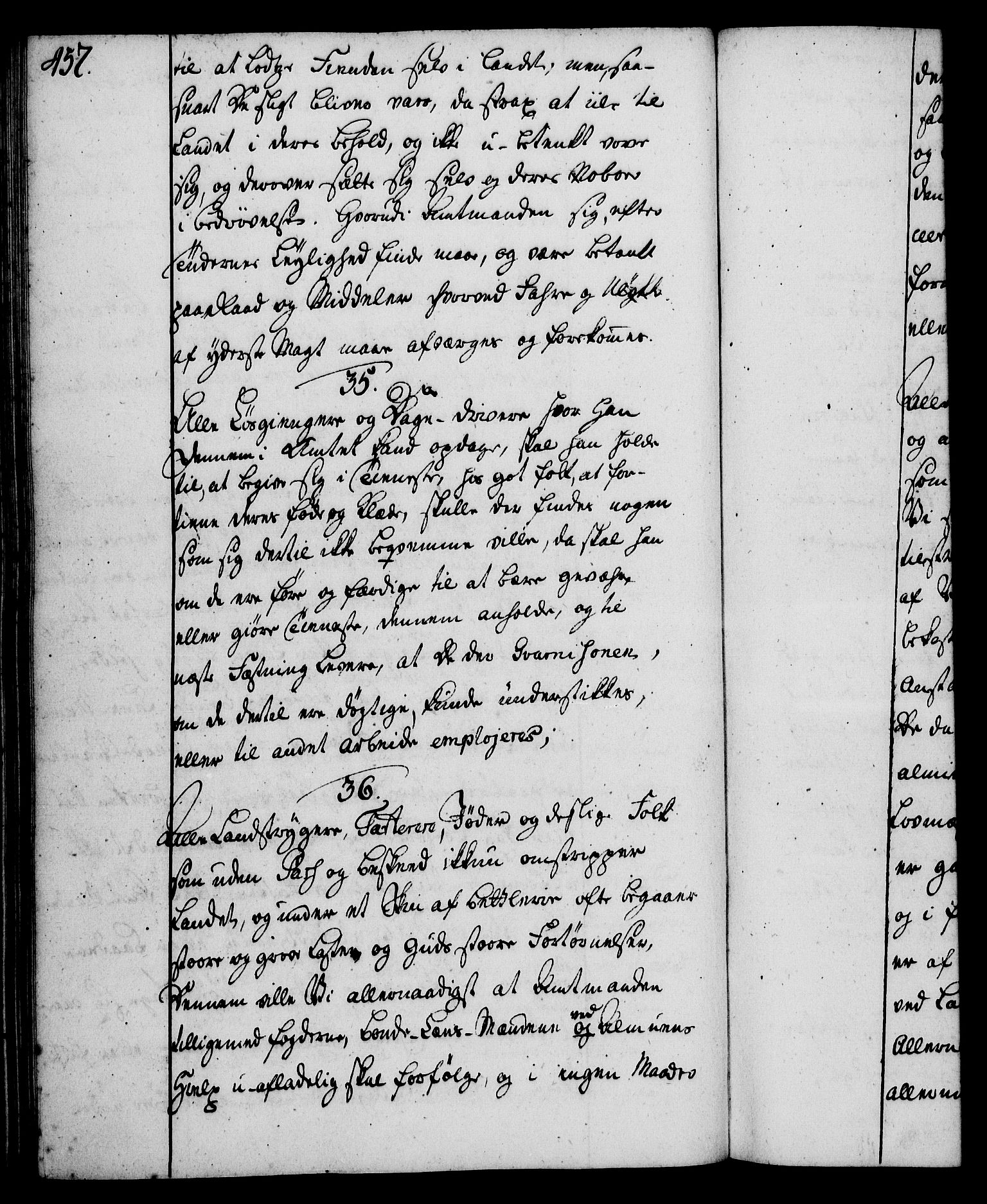 Rentekammeret, Kammerkanselliet, RA/EA-3111/G/Gg/Ggi/L0002: Norsk instruksjonsprotokoll med register (merket RK 53.35), 1729-1751, p. 457