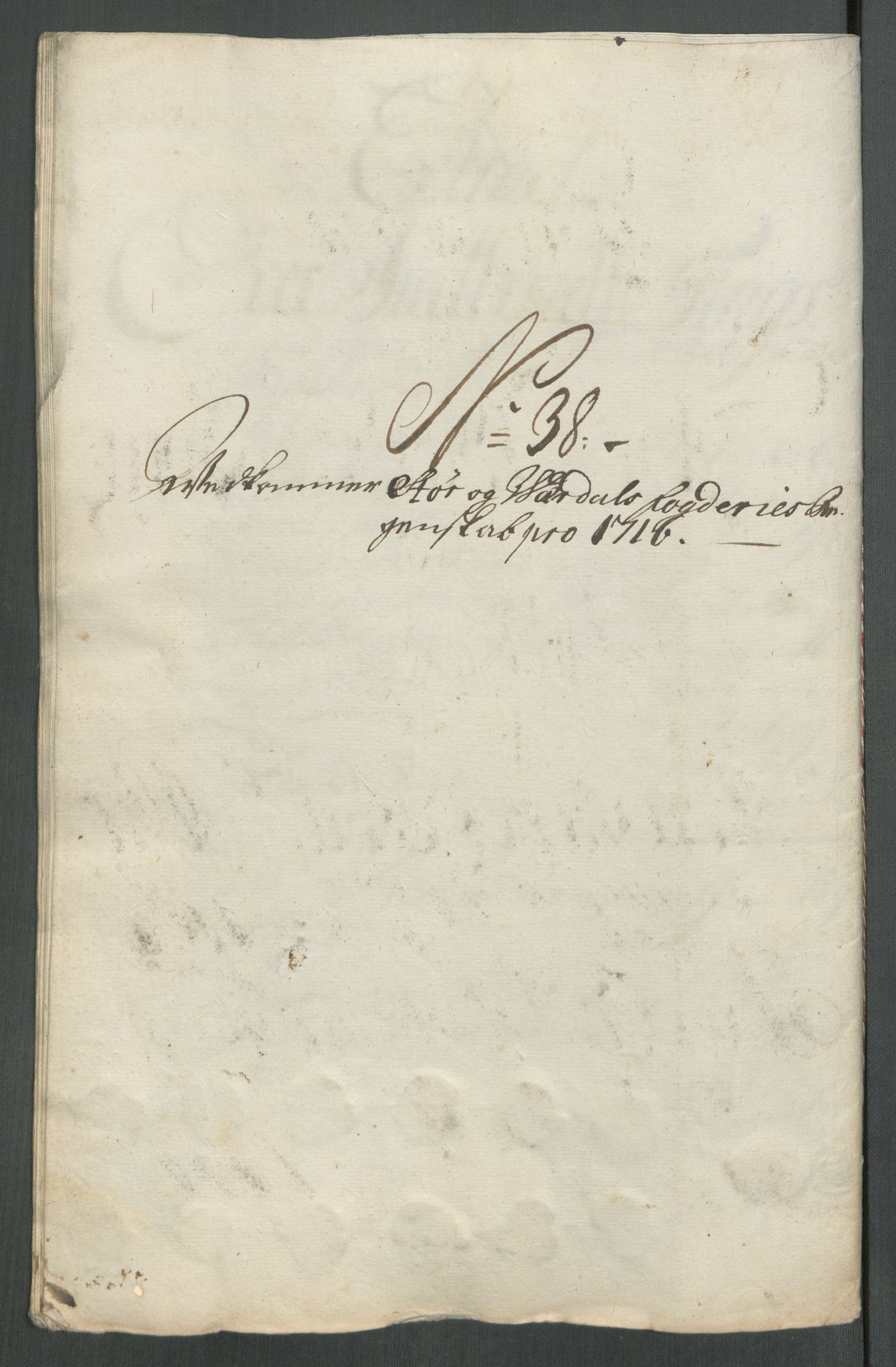 Rentekammeret inntil 1814, Reviderte regnskaper, Fogderegnskap, RA/EA-4092/R62/L4206: Fogderegnskap Stjørdal og Verdal, 1716, p. 311