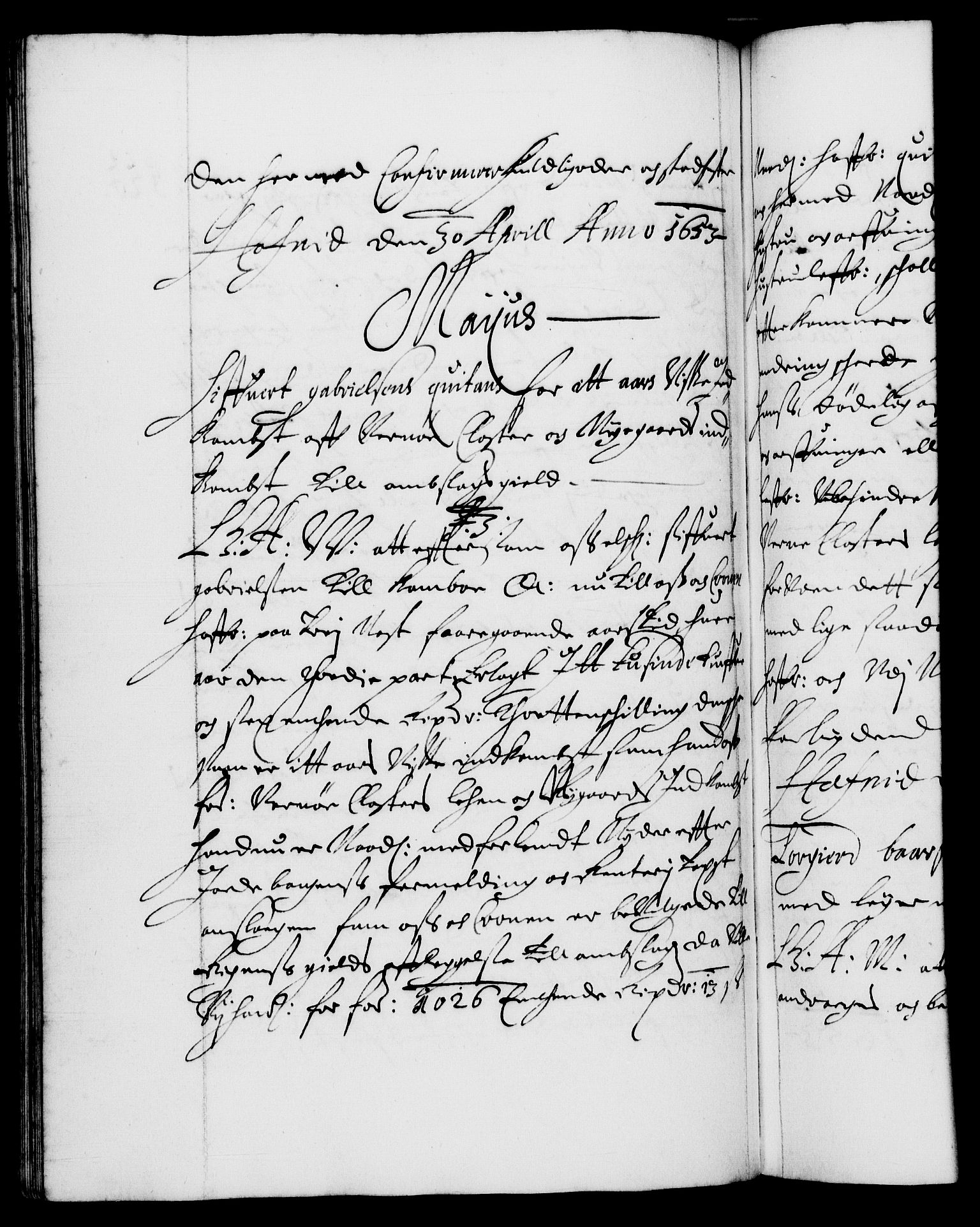 Danske Kanselli 1572-1799, AV/RA-EA-3023/F/Fc/Fca/Fcaa/L0008: Norske registre (mikrofilm), 1651-1656, p. 320b