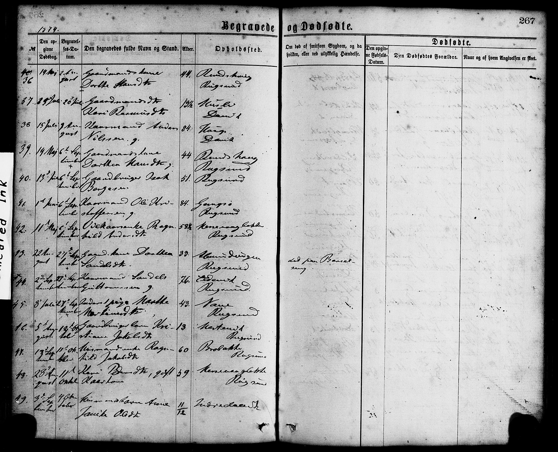 Davik sokneprestembete, SAB/A-79701/H/Haa/Haaa/L0006: Parish register (official) no. A 6, 1867-1881, p. 267