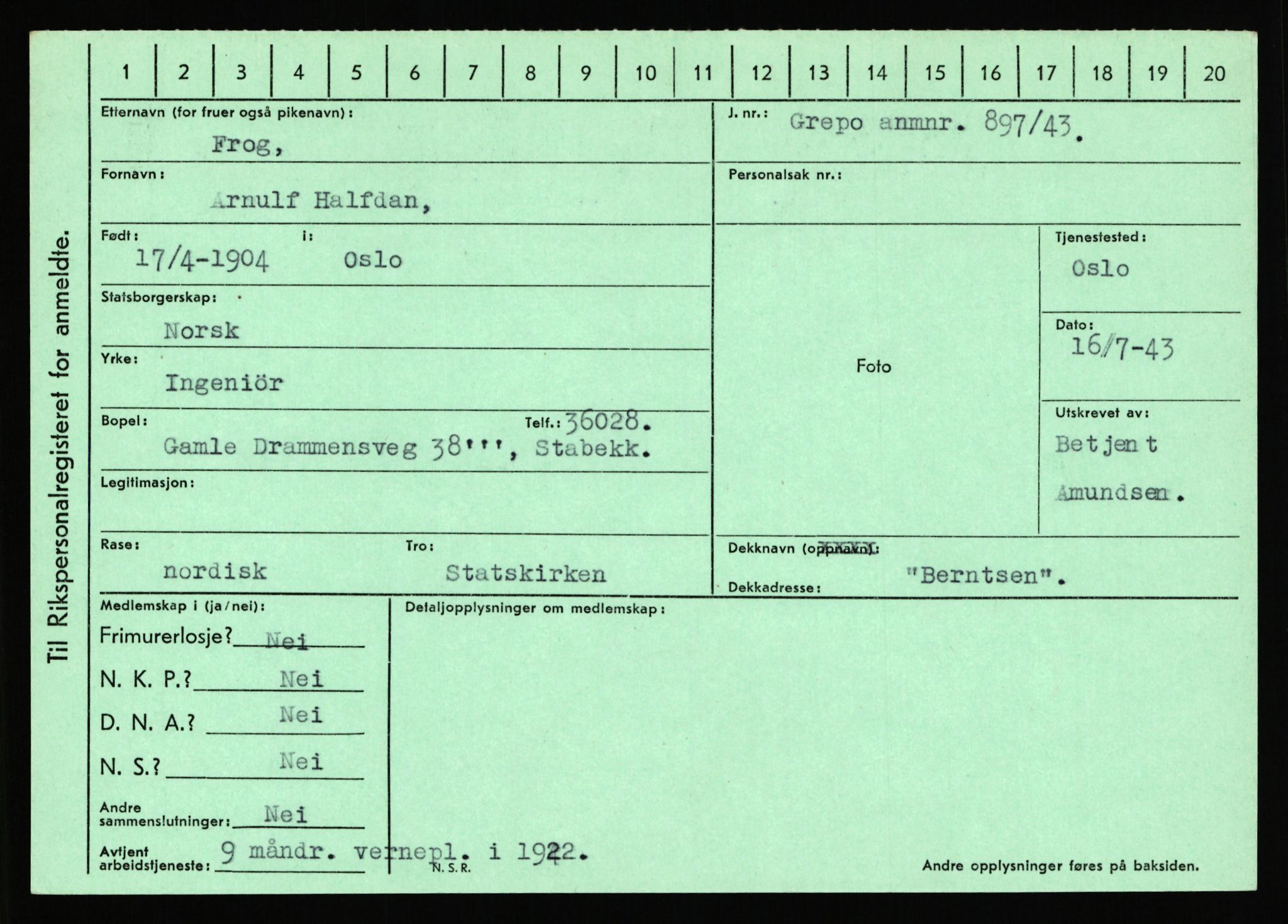 Statspolitiet - Hovedkontoret / Osloavdelingen, AV/RA-S-1329/C/Ca/L0004: Eid - funn av gjenstander	, 1943-1945, p. 4844