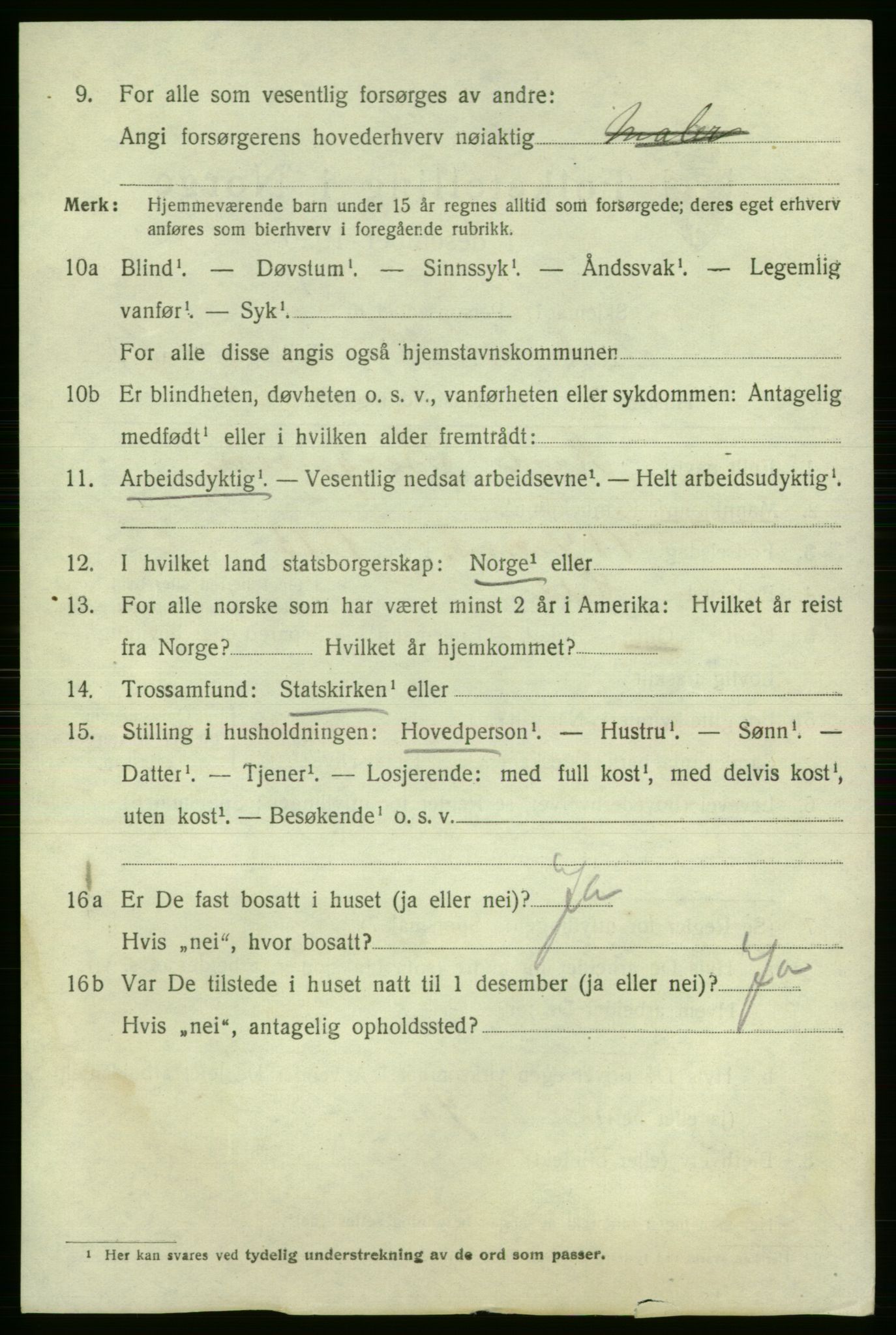 SAO, 1920 census for Fredrikshald, 1920, p. 16828