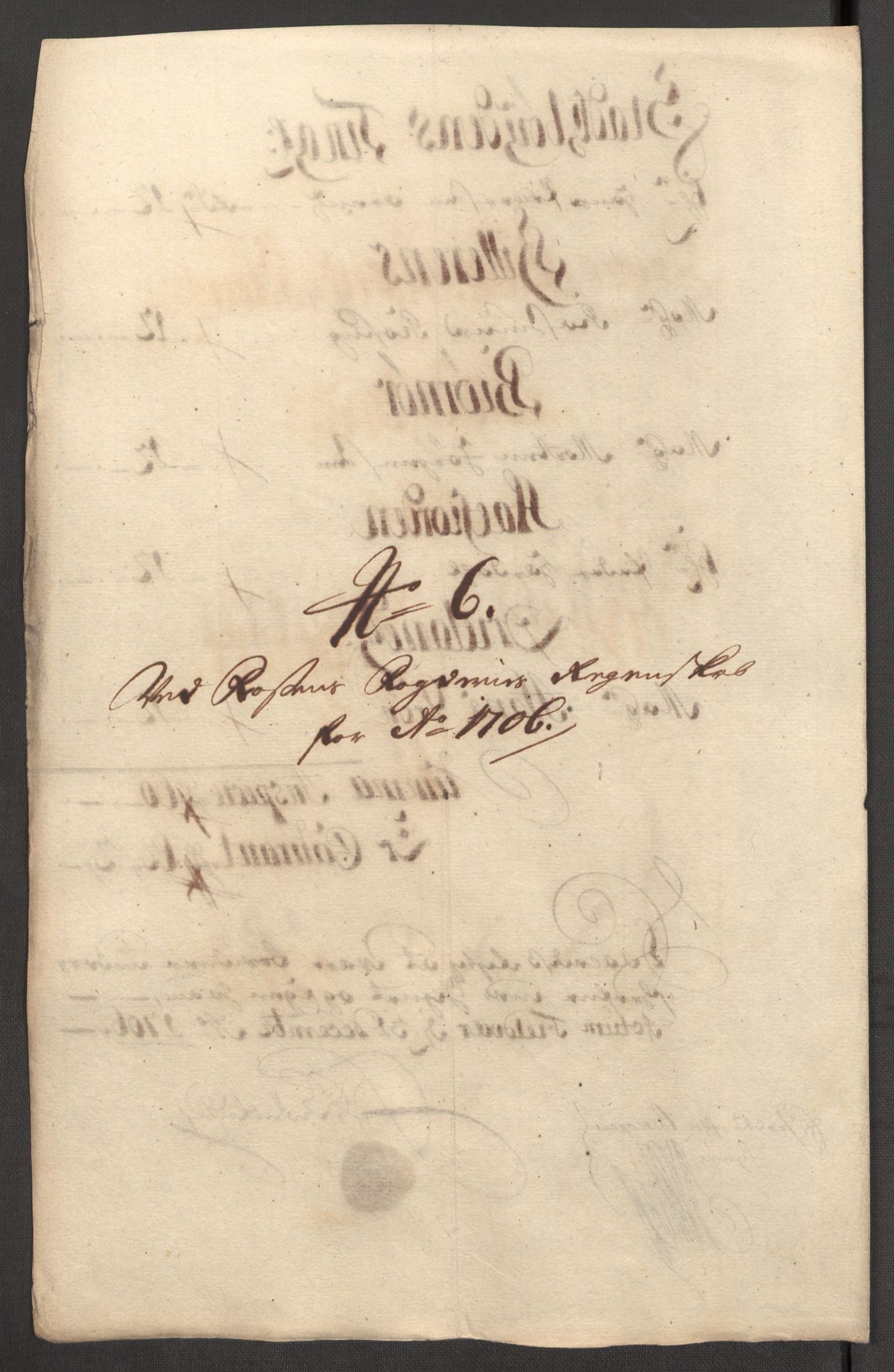 Rentekammeret inntil 1814, Reviderte regnskaper, Fogderegnskap, RA/EA-4092/R57/L3857: Fogderegnskap Fosen, 1706-1707, p. 97