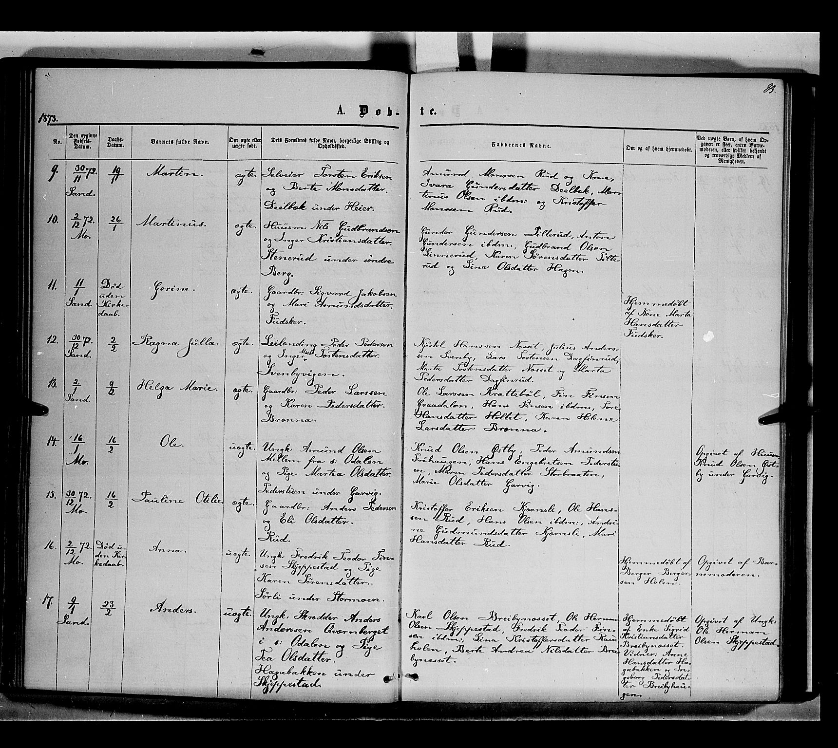 Nord-Odal prestekontor, SAH/PREST-032/H/Ha/Haa/L0004: Parish register (official) no. 4, 1866-1873, p. 83