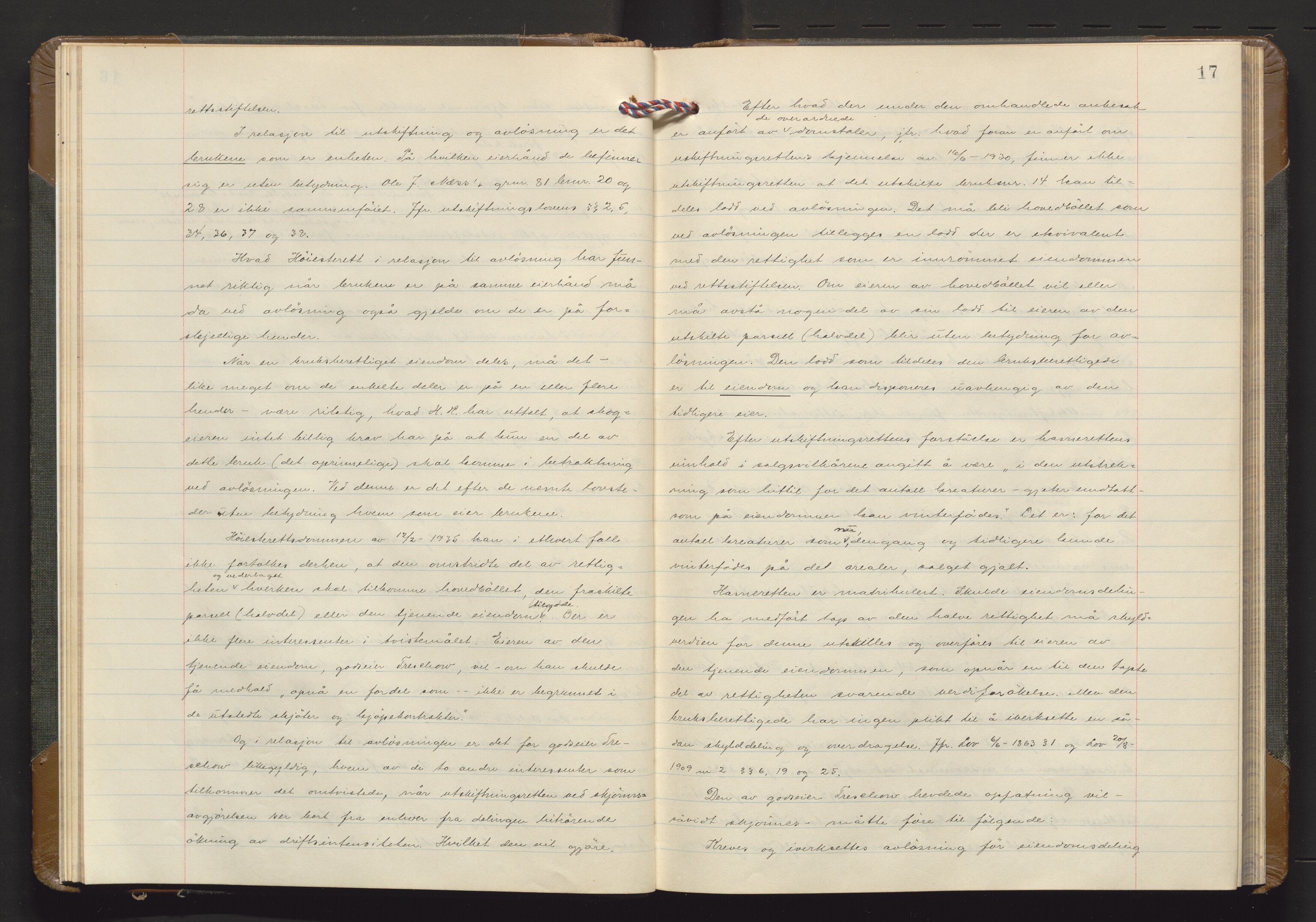 Utskiftningsvesenet i Vestfold, AV/SAKO-A-797/F/Fa/L0023: Rettsbok (forhandlingsprotokoll), 1935-1937, p. 16b-17a