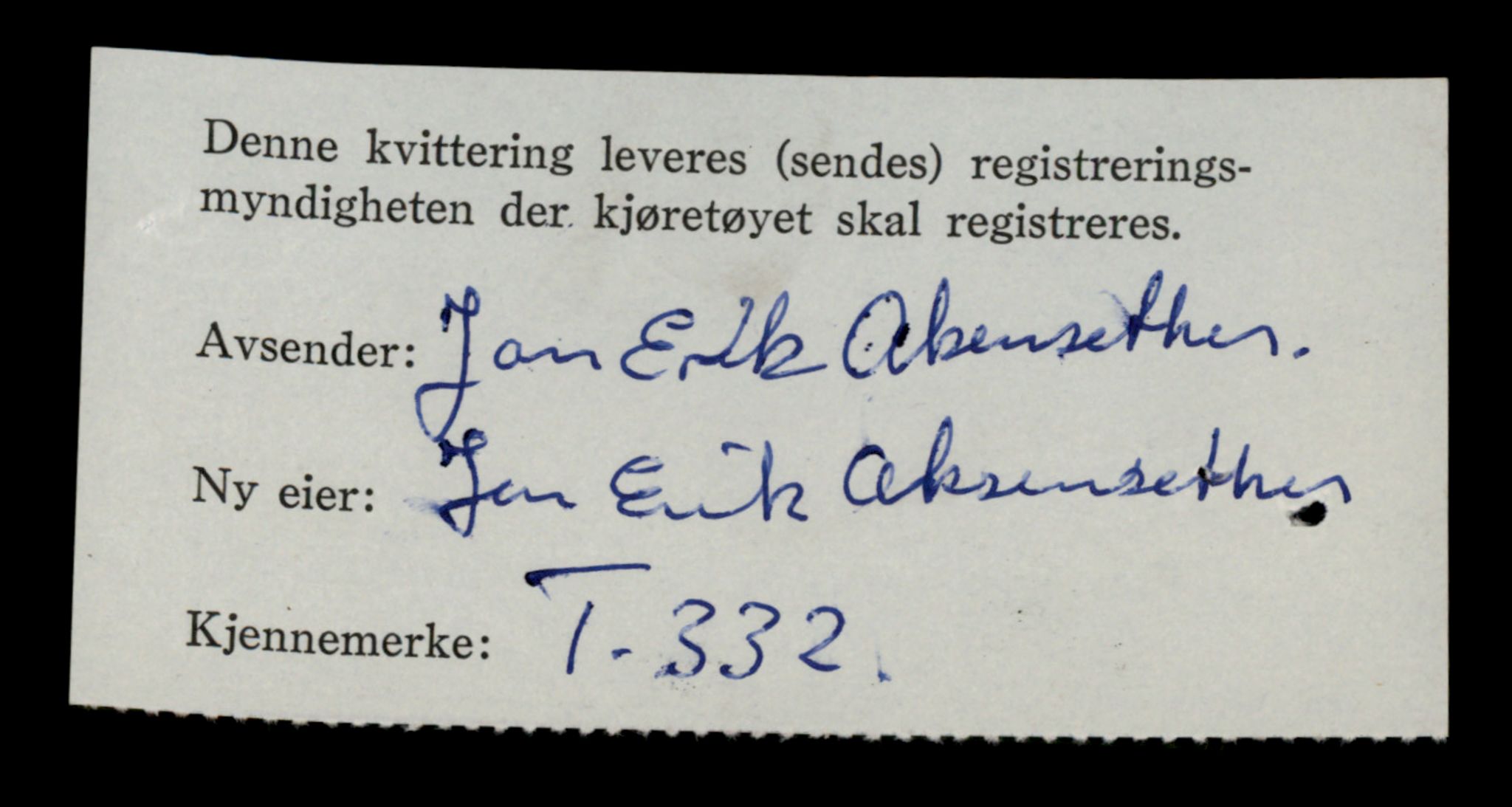 Møre og Romsdal vegkontor - Ålesund trafikkstasjon, SAT/A-4099/F/Fe/L0003: Registreringskort for kjøretøy T 232 - T 340, 1927-1998, p. 2585