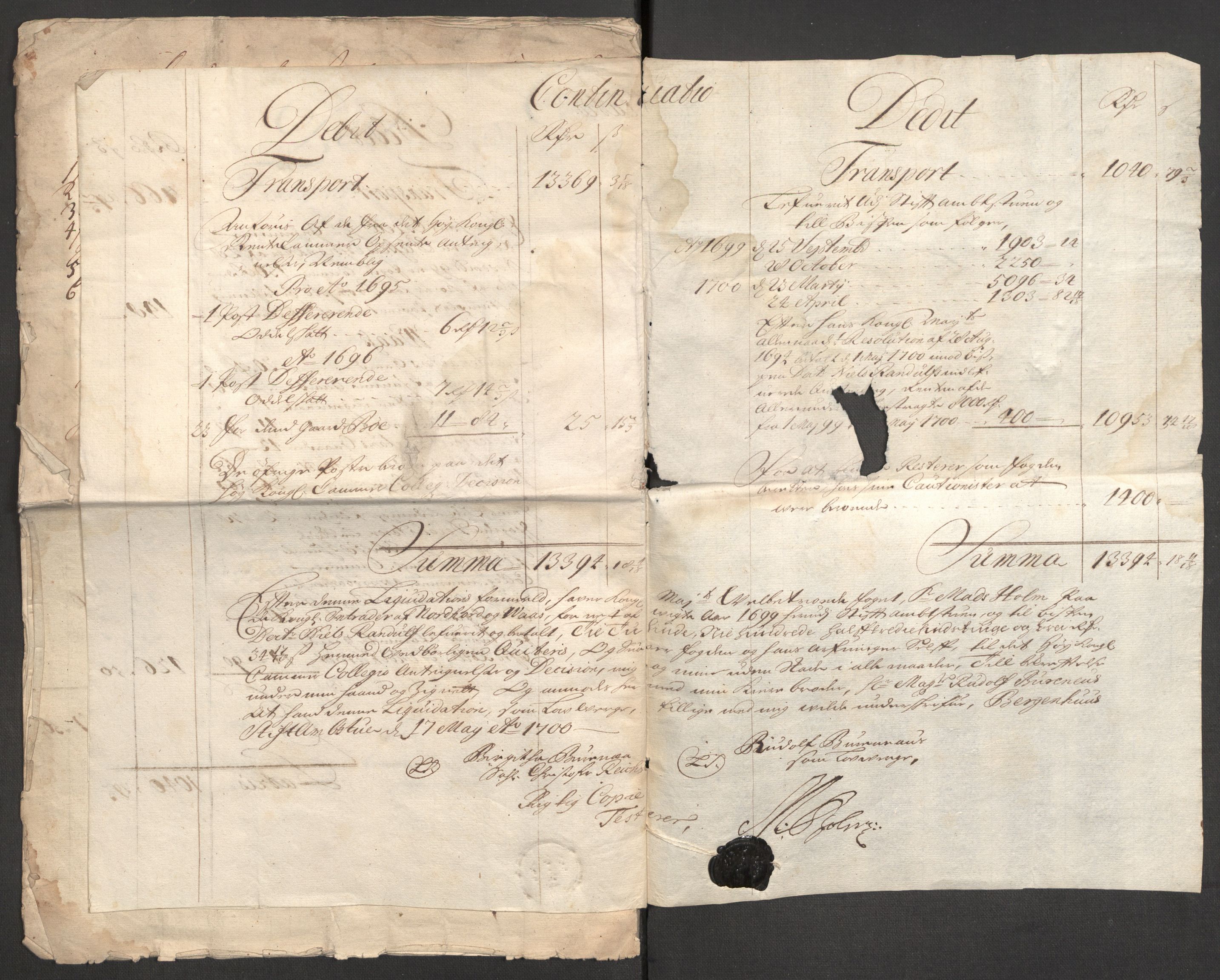 Rentekammeret inntil 1814, Reviderte regnskaper, Fogderegnskap, AV/RA-EA-4092/R51/L3184: Fogderegnskap Nordhordland og Voss, 1698-1699, p. 197
