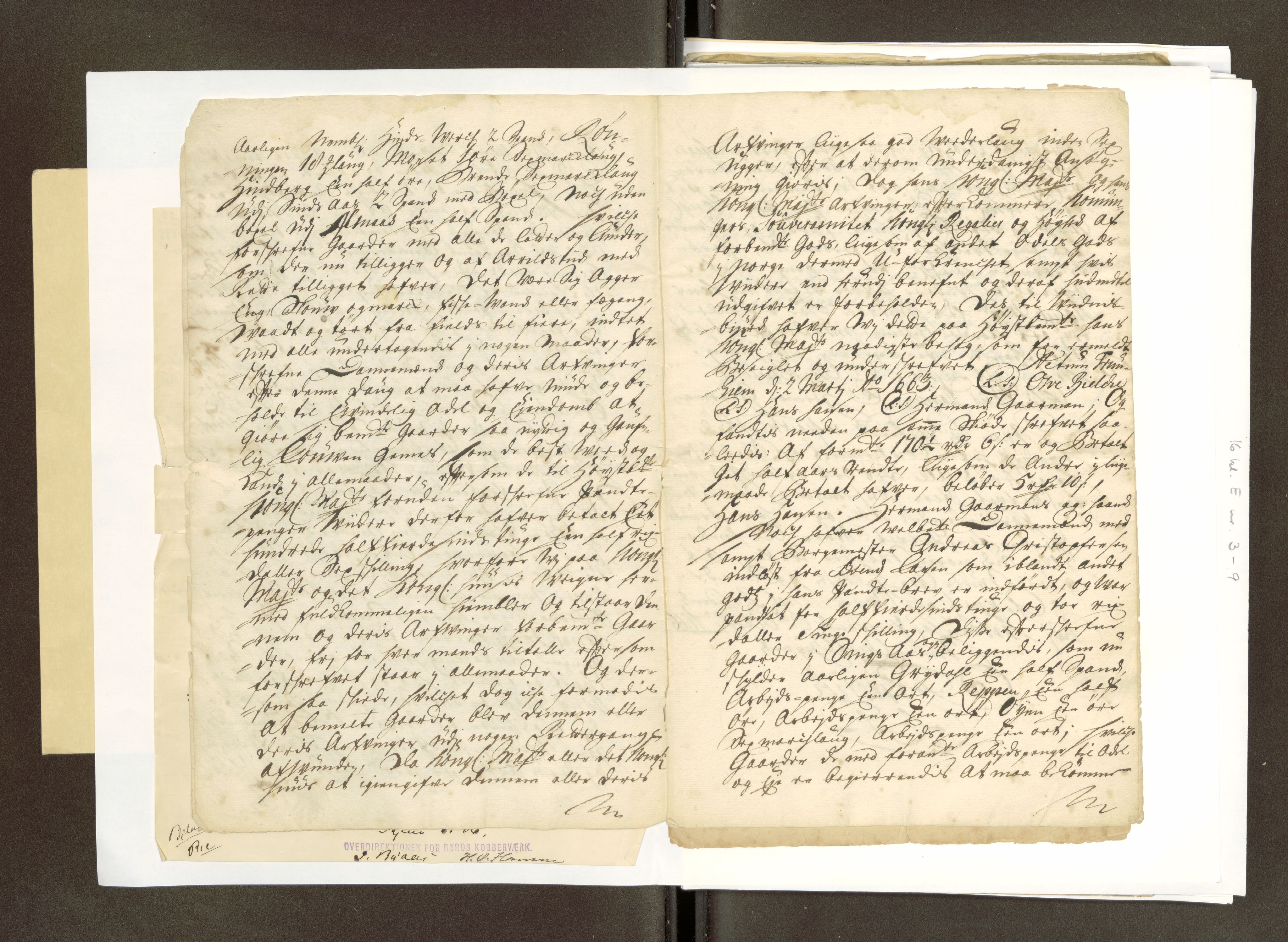 Røros kobberverk, AV/SAT-PA-0211/1/16/16E/L0001: Hindsverk gods, 1666-1895, p. 7