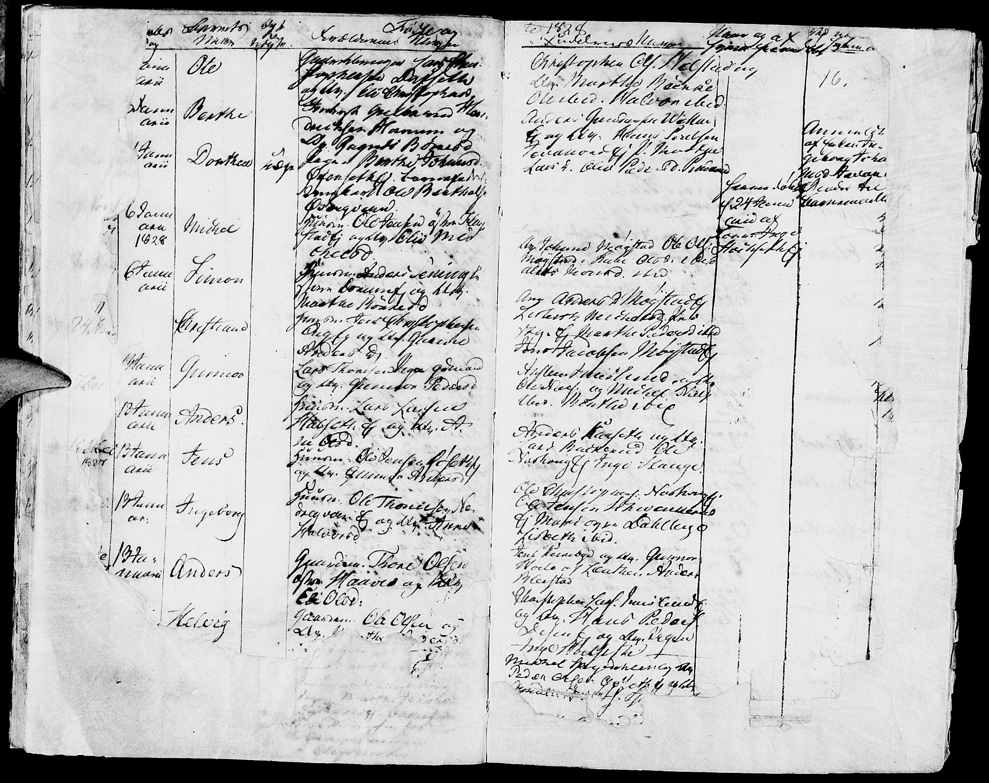 Vang prestekontor, Hedmark, AV/SAH-PREST-008/H/Ha/Haa/L0009: Parish register (official) no. 9, 1826-1841, p. 16