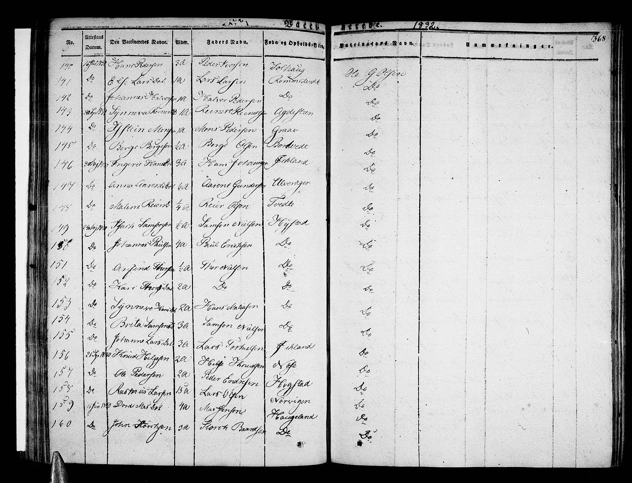 Stord sokneprestembete, AV/SAB-A-78201/H/Haa: Parish register (official) no. A 6, 1826-1840, p. 368