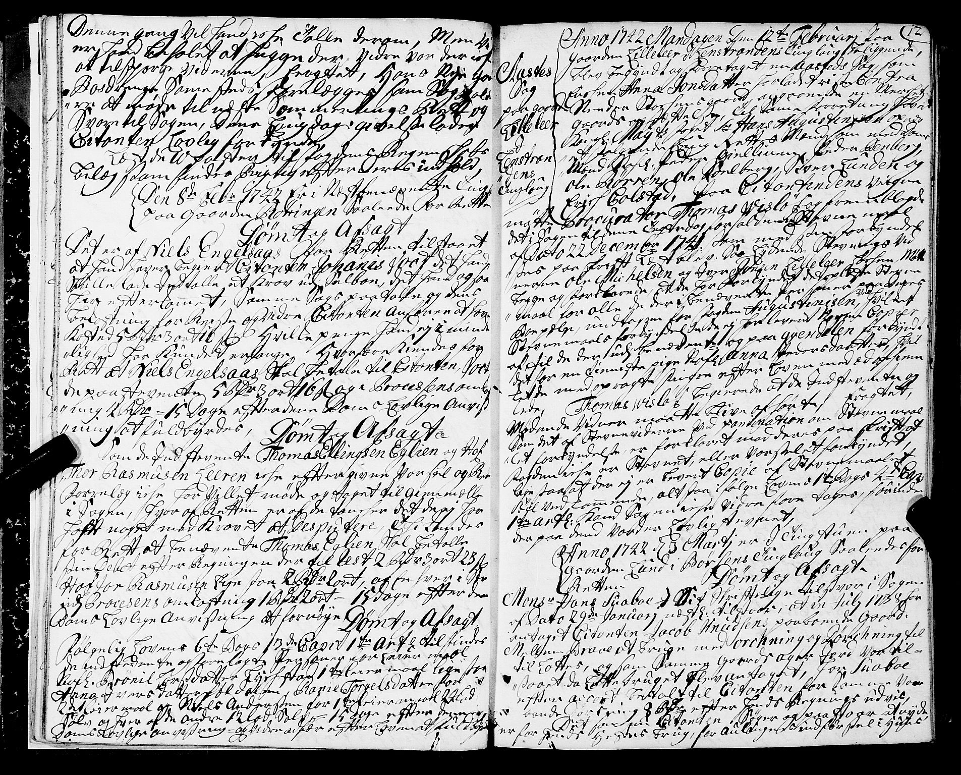 Strinda og Selbu sorenskriveri, AV/SAT-A-0015/1/1A/L0010: Tingbok 9, 1742-1747, p. 11b-12a