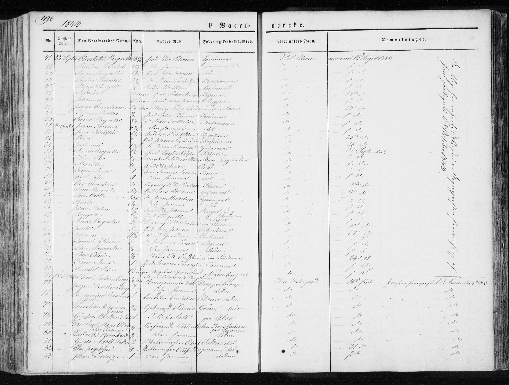 Ministerialprotokoller, klokkerbøker og fødselsregistre - Nord-Trøndelag, SAT/A-1458/717/L0154: Parish register (official) no. 717A06 /1, 1836-1849, p. 496