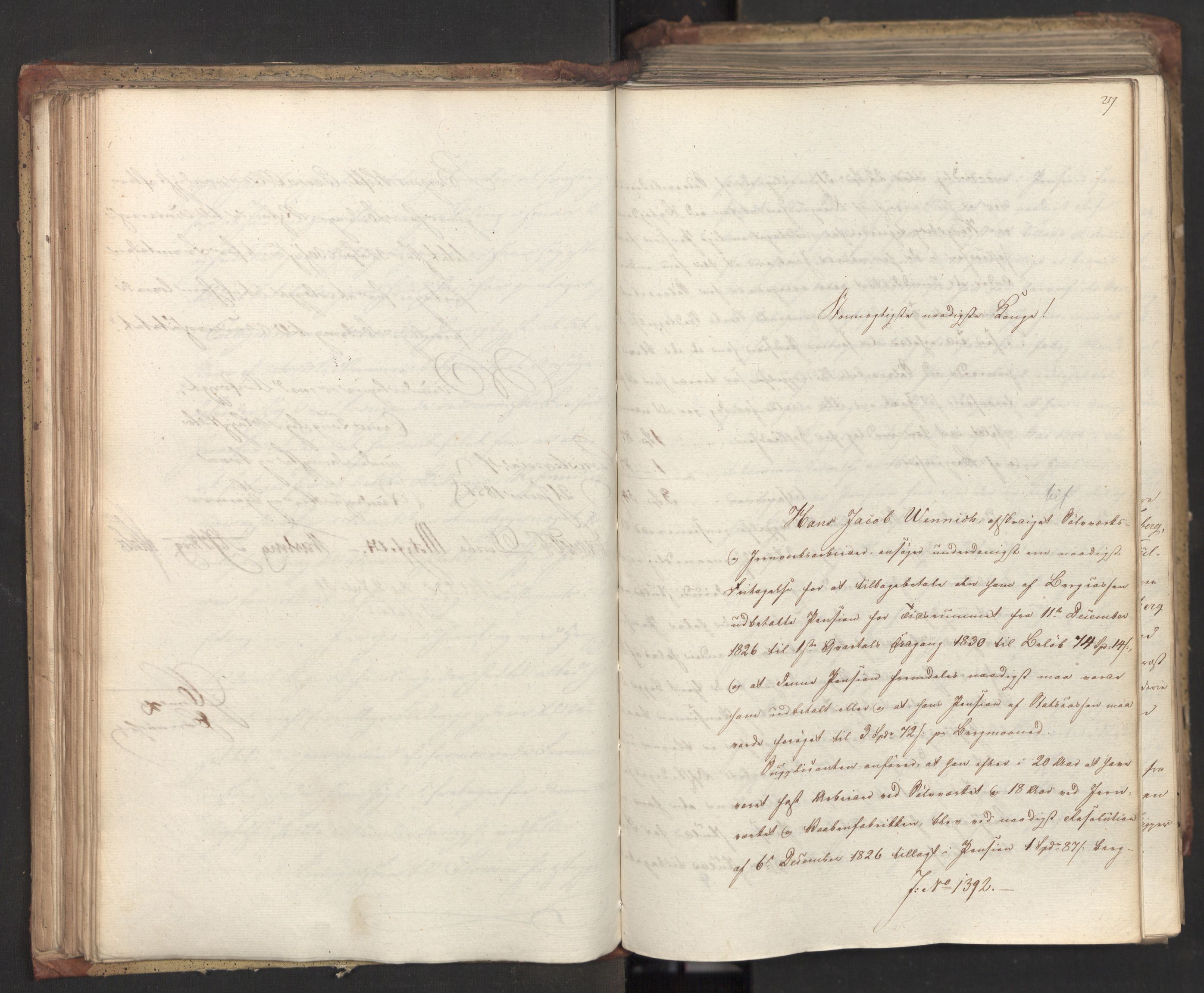 Statsrådsavdelingen i Stockholm, AV/RA-S-1003/D/Da/L0072: Regjeringsinnstillinger nr. 1365-1533, 1831, p. 105