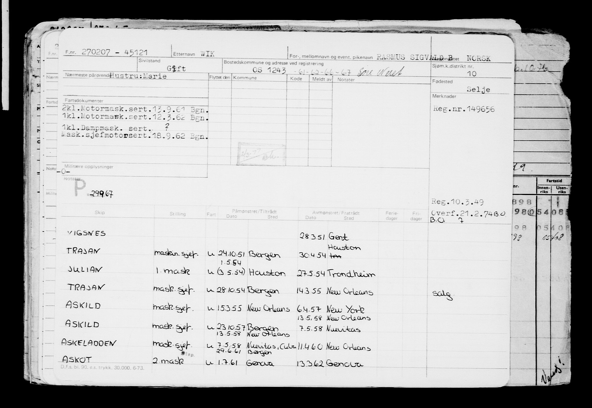 Direktoratet for sjømenn, RA/S-3545/G/Gb/L0069: Hovedkort, 1907, p. 733