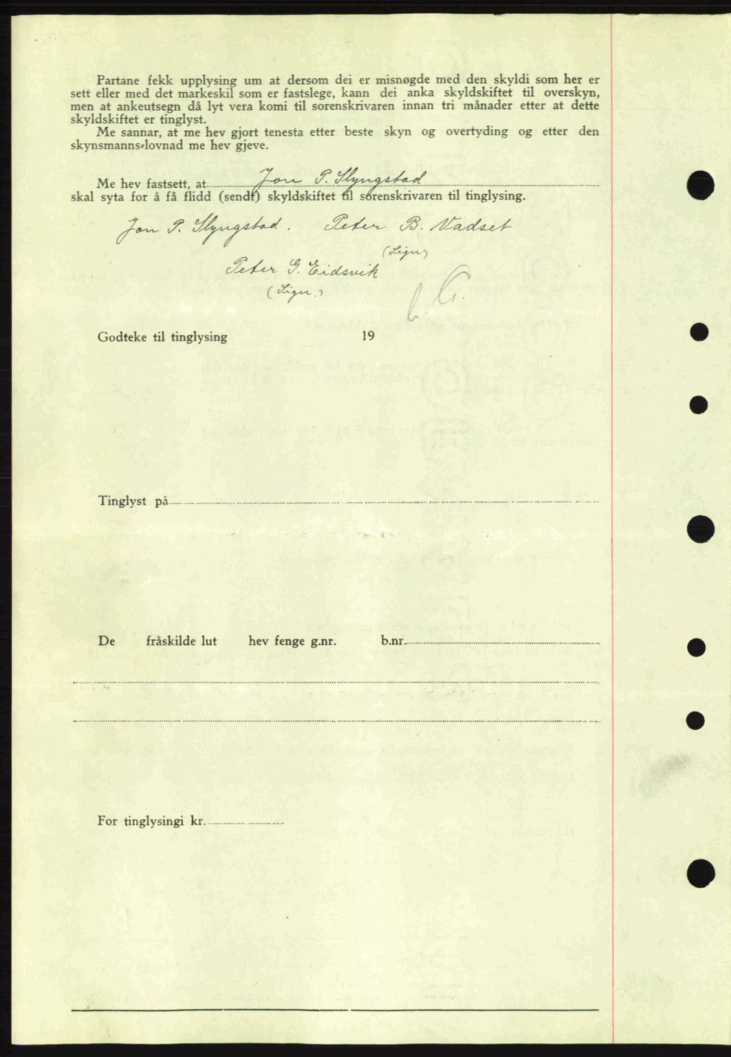 Nordre Sunnmøre sorenskriveri, AV/SAT-A-0006/1/2/2C/2Ca: Mortgage book no. A1, 1936-1936, Diary no: : 526/1936