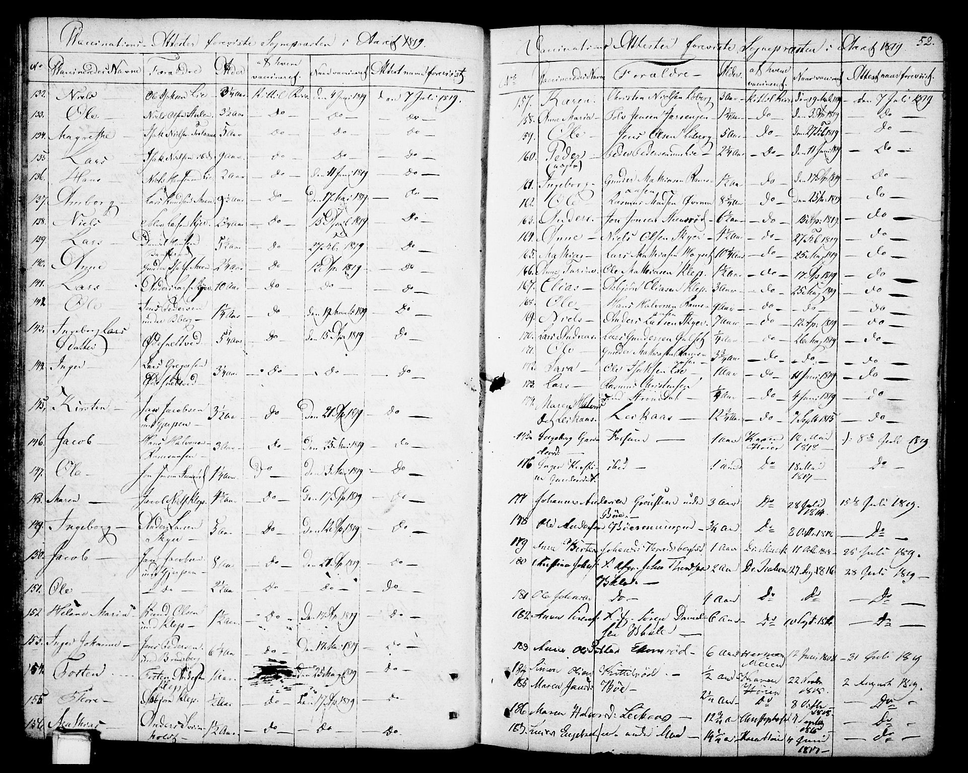 Gjerpen kirkebøker, AV/SAKO-A-265/F/Fa/L0003: Parish register (official) no. I 3, 1796-1814, p. 52