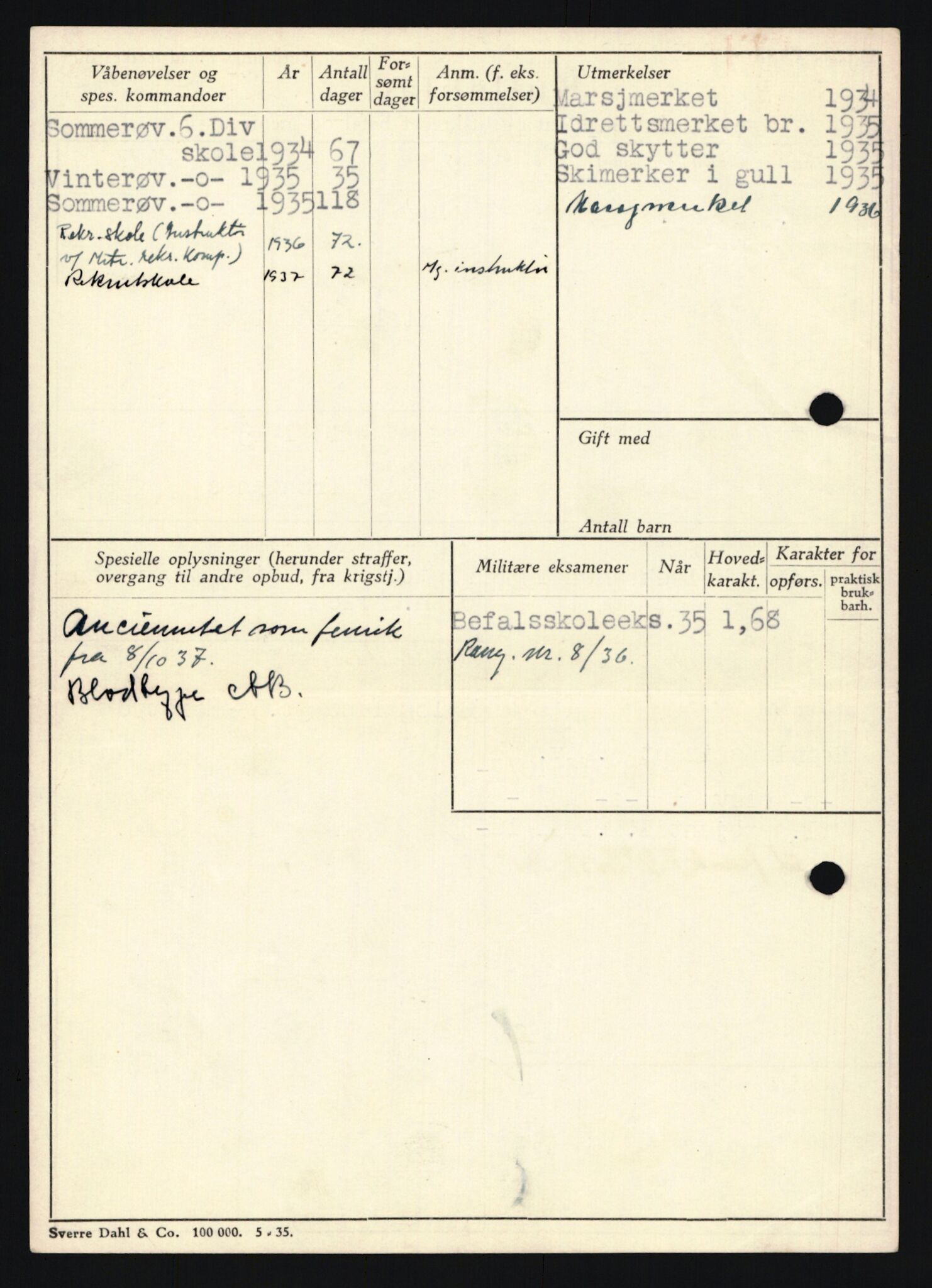 Forsvaret, Sør-Hålogaland landforsvar, AV/RA-RAFA-2552/P/Pa/L0302: Personellmapper for slettet personell, yrkesbefal og vernepliktig befal, født 1913-1916, 1932-1976, p. 303