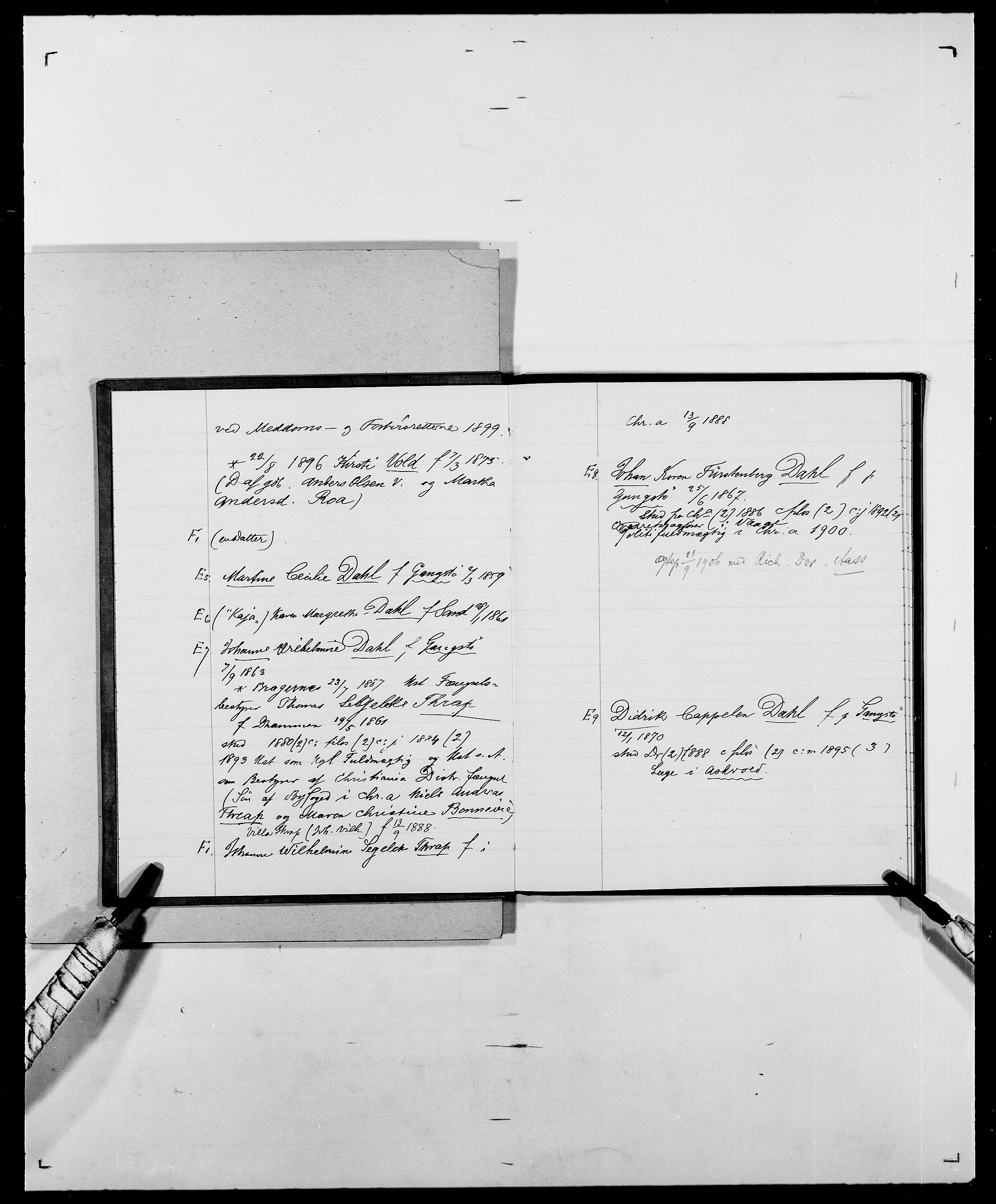 Delgobe, Charles Antoine - samling, AV/SAO-PAO-0038/D/Da/L0009: Dahl - v. Düren, p. 8