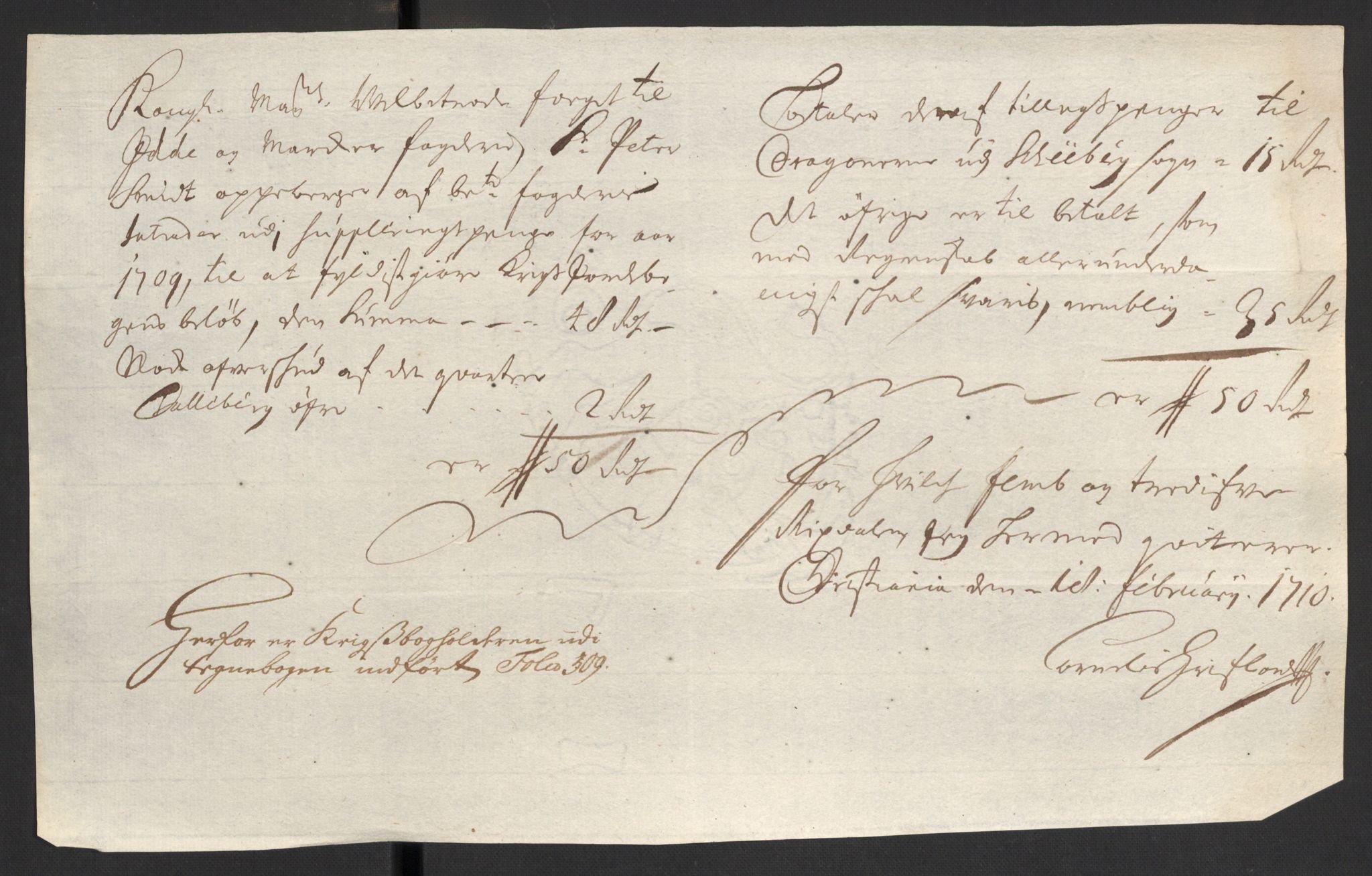Rentekammeret inntil 1814, Reviderte regnskaper, Fogderegnskap, AV/RA-EA-4092/R01/L0018: Fogderegnskap Idd og Marker, 1707-1709, p. 345