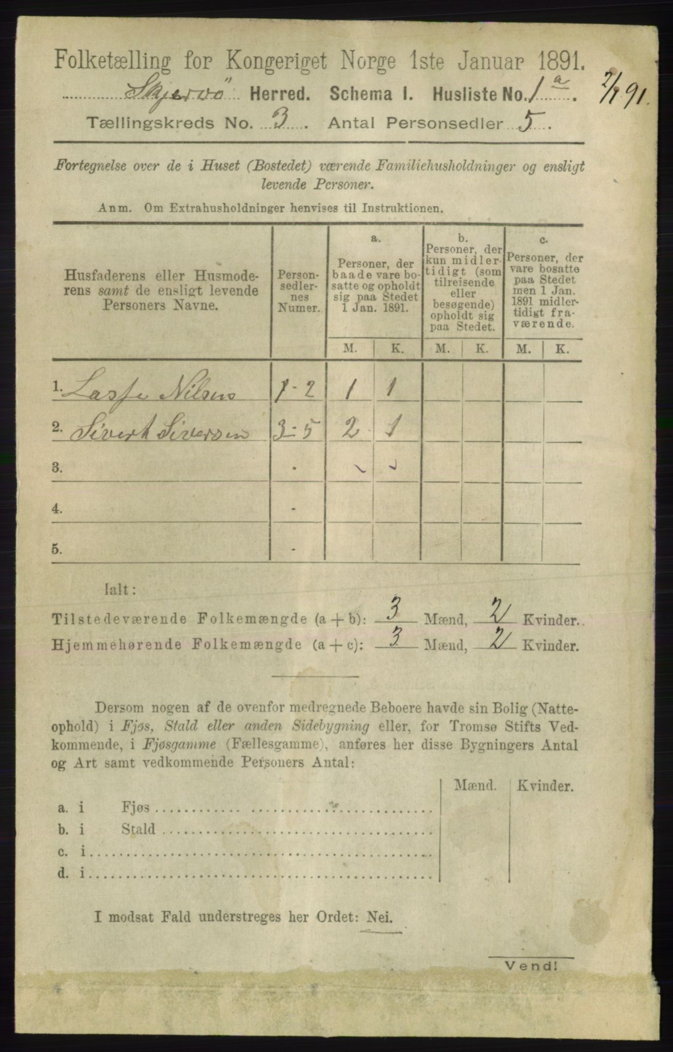RA, 1891 census for 1941 Skjervøy, 1891, p. 1791