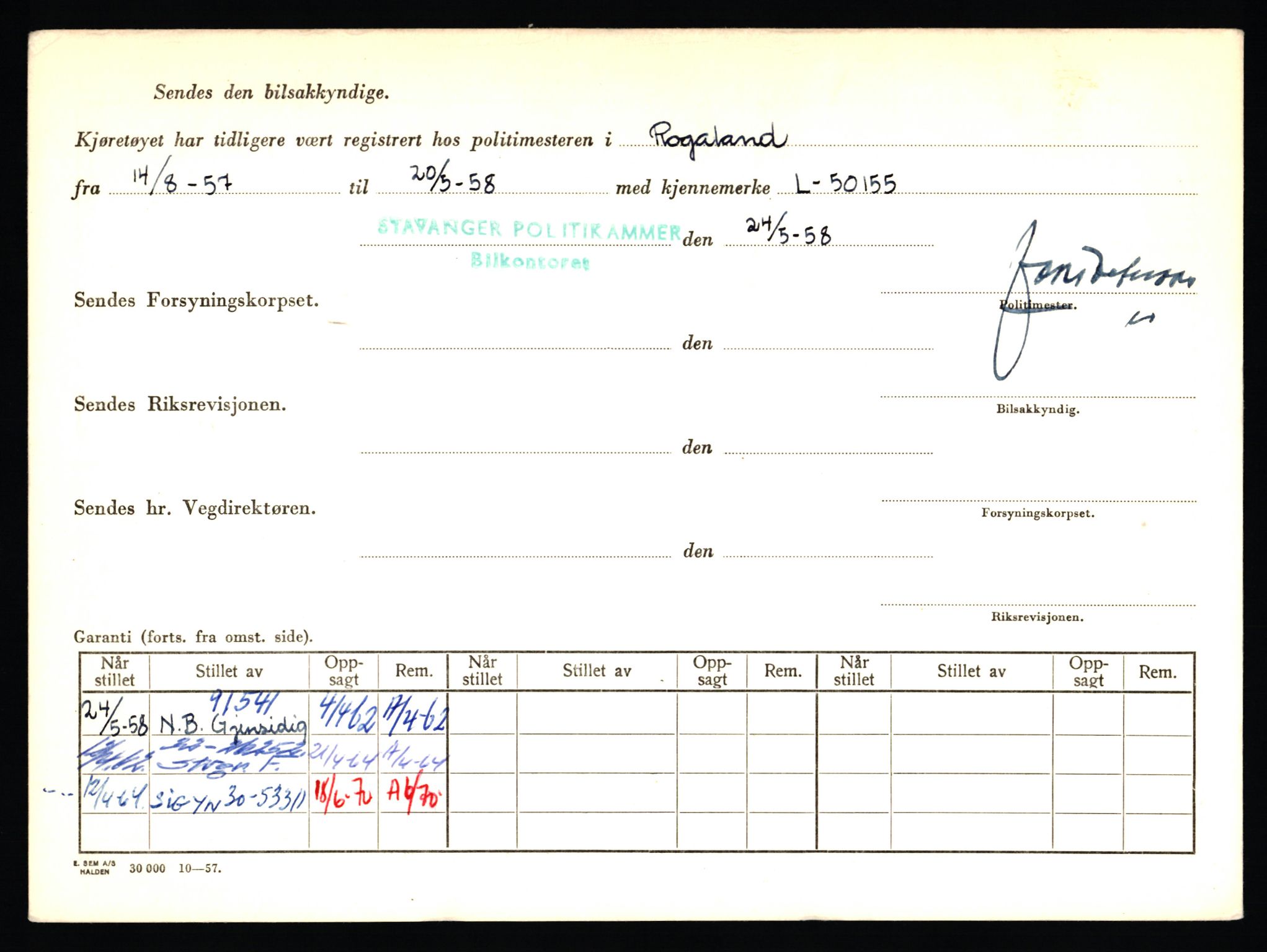 Stavanger trafikkstasjon, AV/SAST-A-101942/0/F/L0006: L-1700 - L-2149, 1930-1971, p. 1818