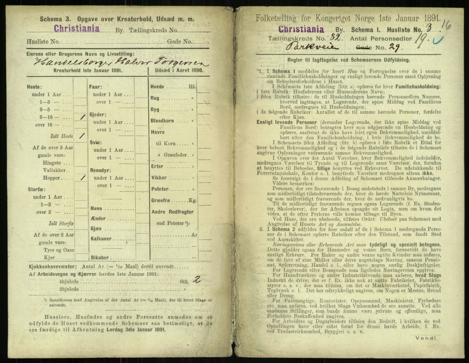 RA, 1891 census for 0301 Kristiania, 1891, p. 41883