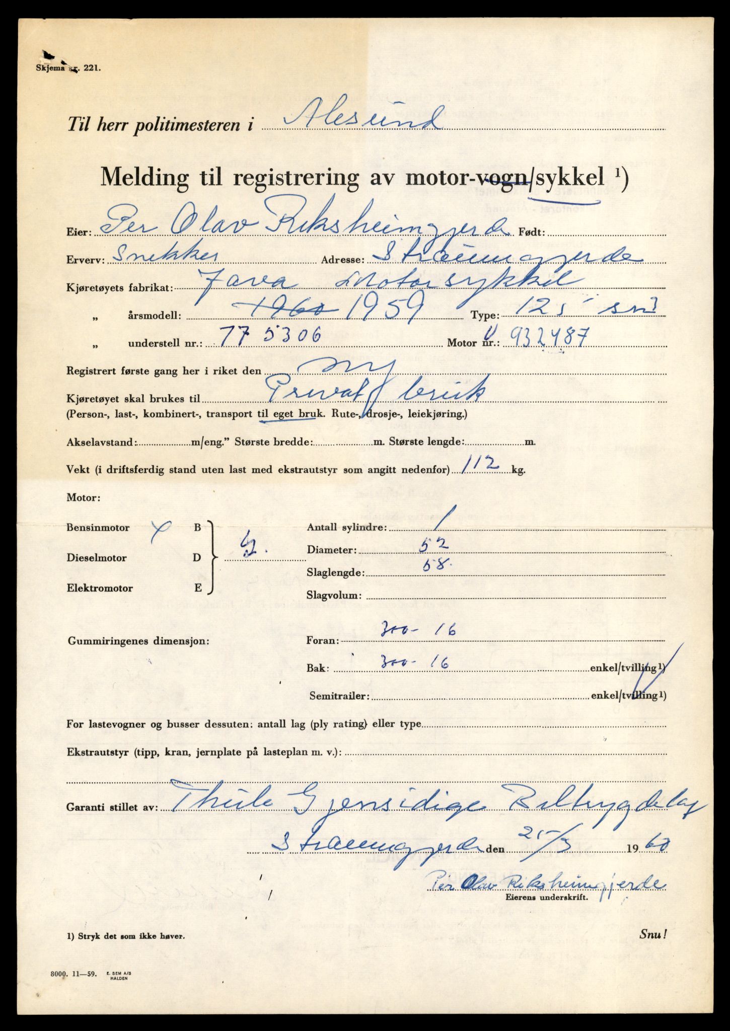 Møre og Romsdal vegkontor - Ålesund trafikkstasjon, AV/SAT-A-4099/F/Fe/L0037: Registreringskort for kjøretøy T 13031 - T 13179, 1927-1998, p. 729
