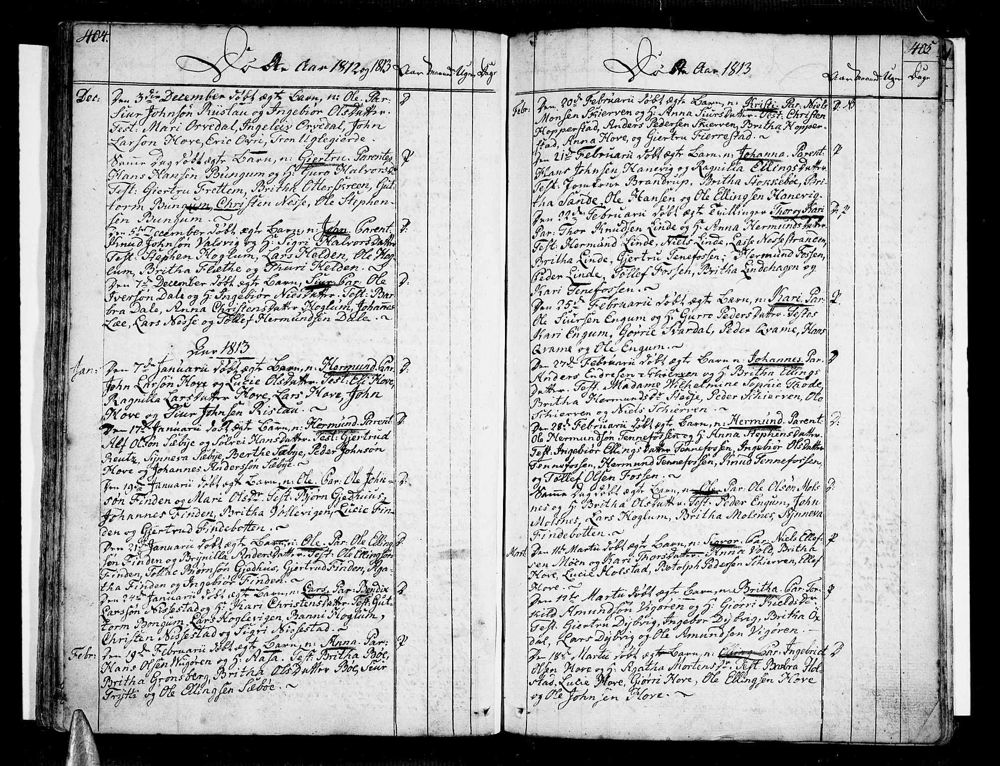 Vik sokneprestembete, SAB/A-81501: Parish register (official) no. A 5, 1787-1820, p. 404-405