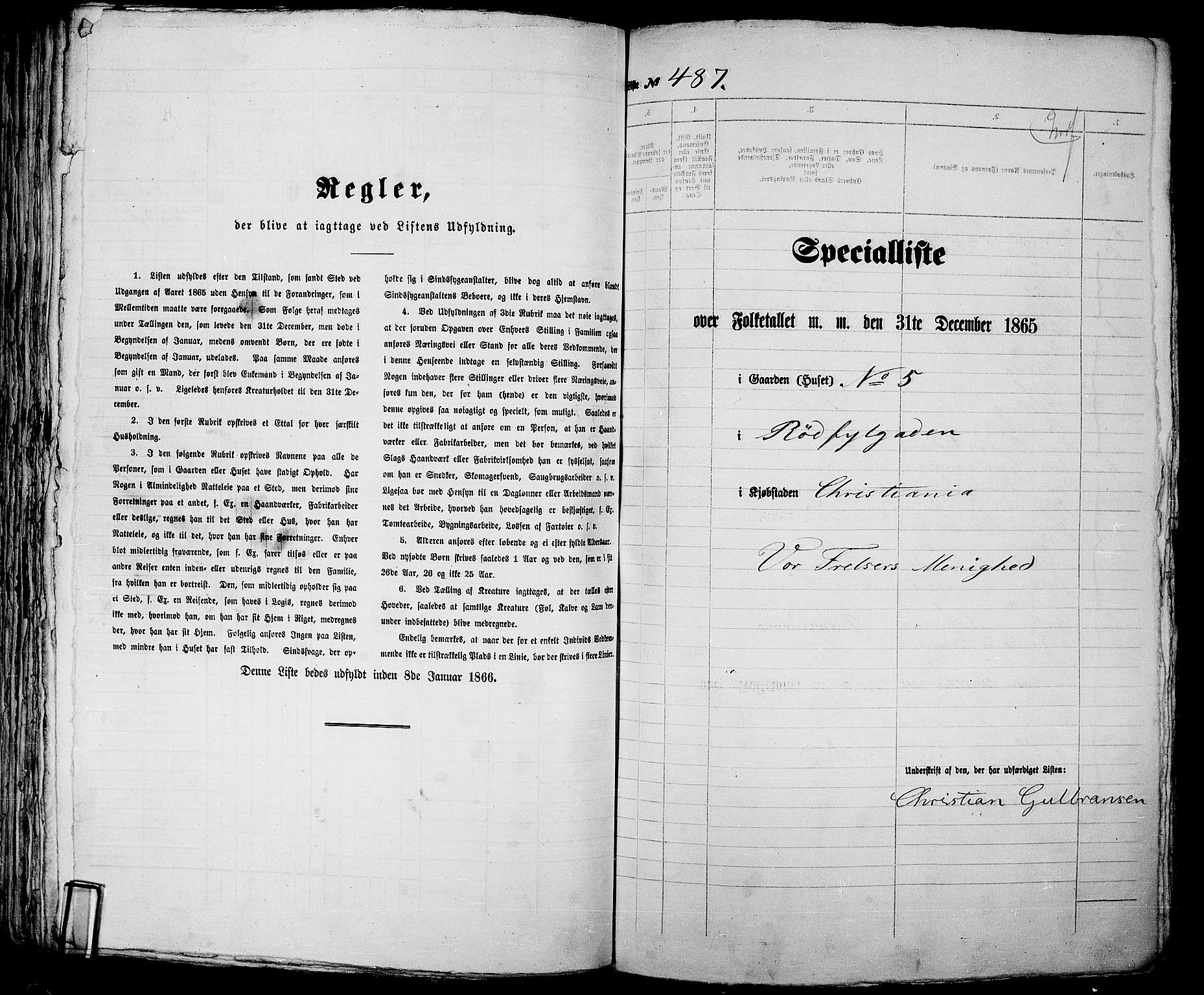 RA, 1865 census for Kristiania, 1865, p. 1312