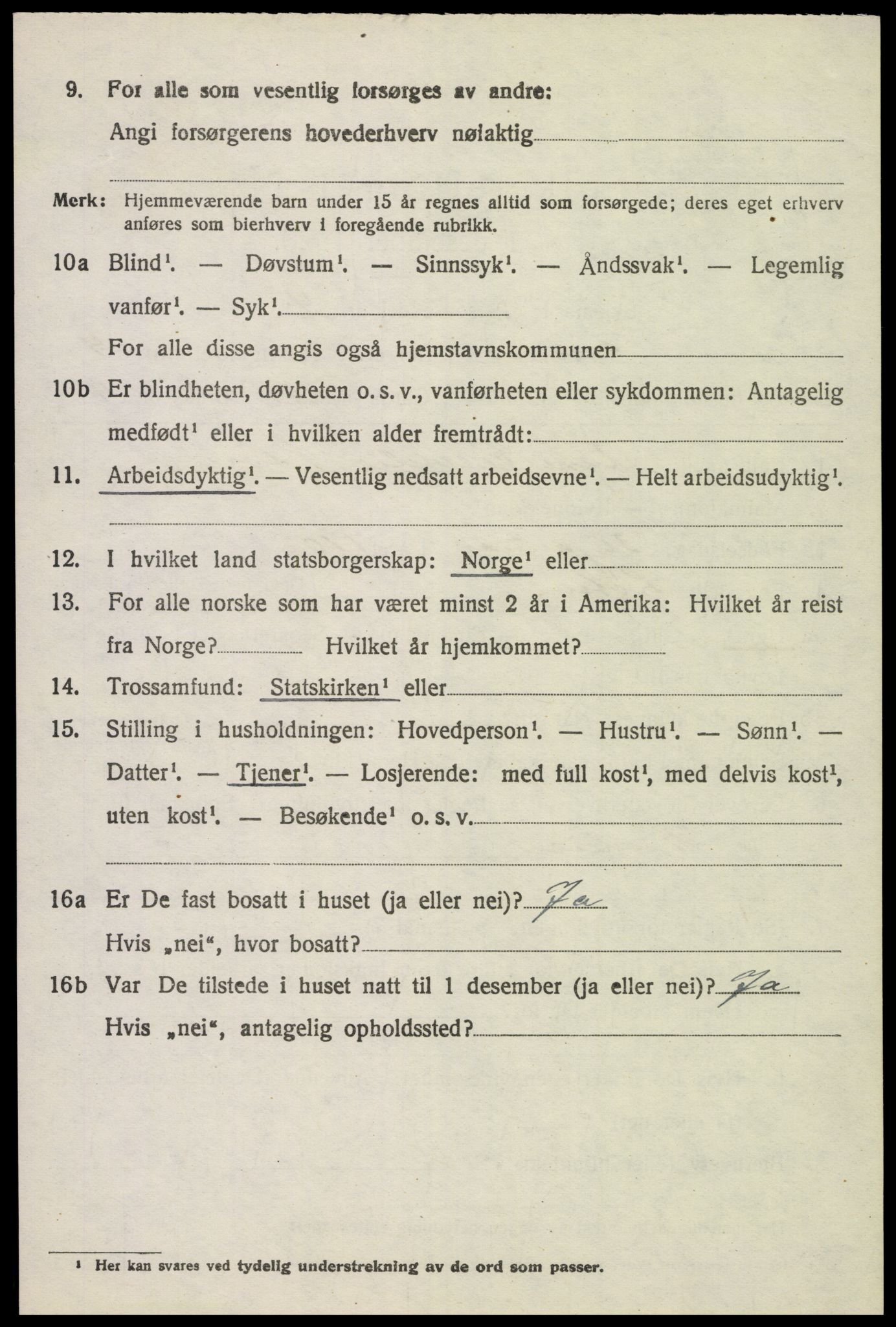 SAH, 1920 census for Furnes, 1920, p. 6974