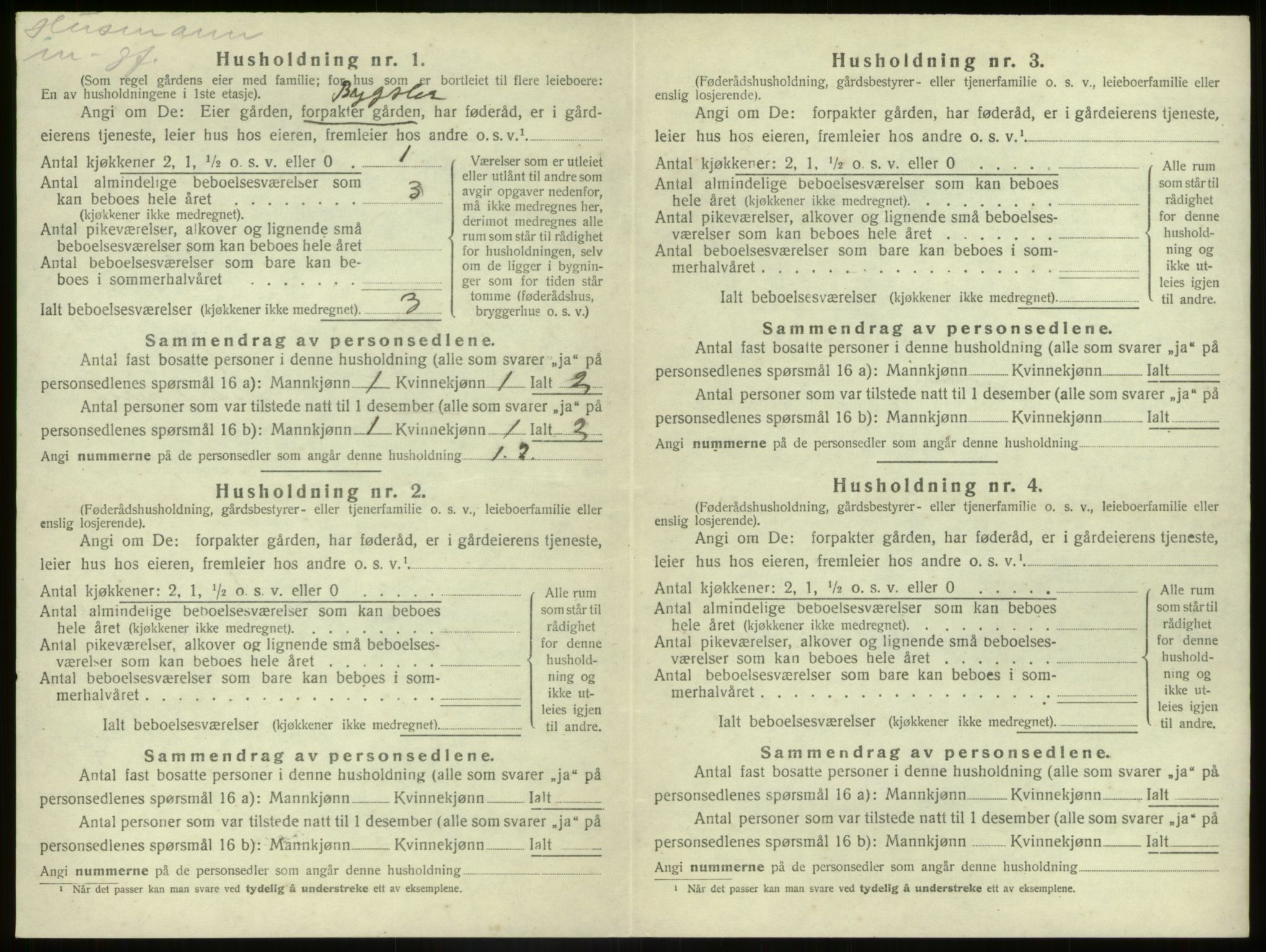 SAB, 1920 census for Kinn, 1920, p. 1546