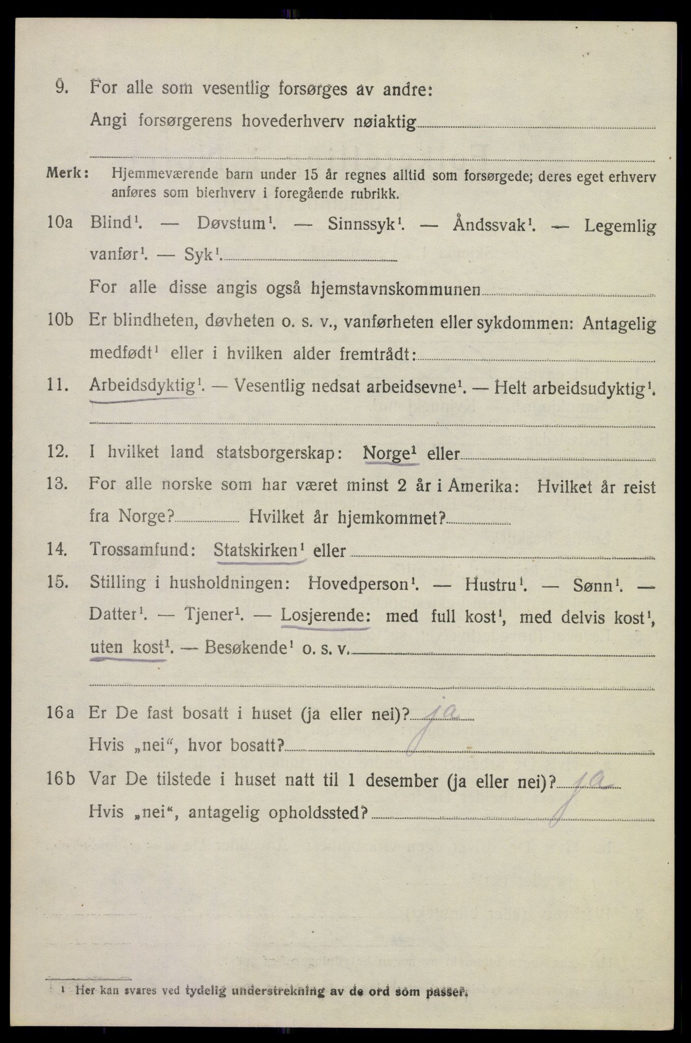 SAKO, 1920 census for Krødsherad, 1920, p. 4956