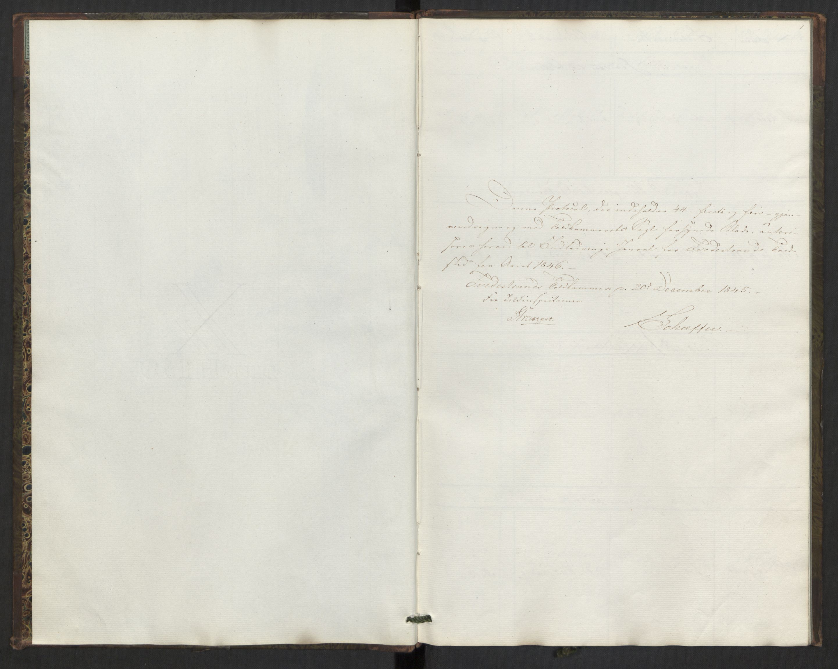 Revisjonsdepartementet, 2. revisjonskontor, AV/RA-S-1115/E/E030/L0123: Tvedestrand: Innladningsjournal, 1846