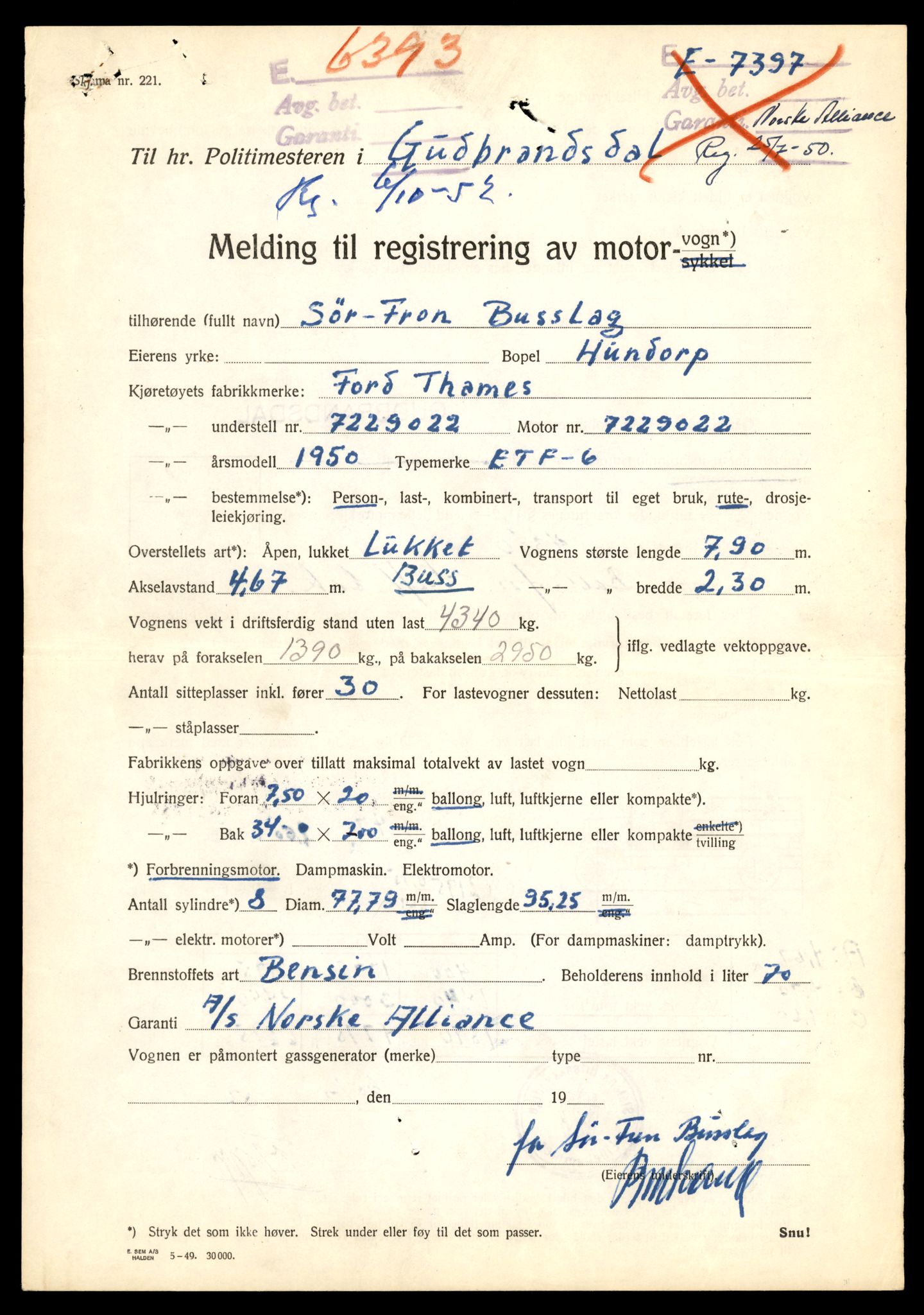 Møre og Romsdal vegkontor - Ålesund trafikkstasjon, SAT/A-4099/F/Fe/L0011: Registreringskort for kjøretøy T 1170 - T 1289, 1927-1998, p. 1906