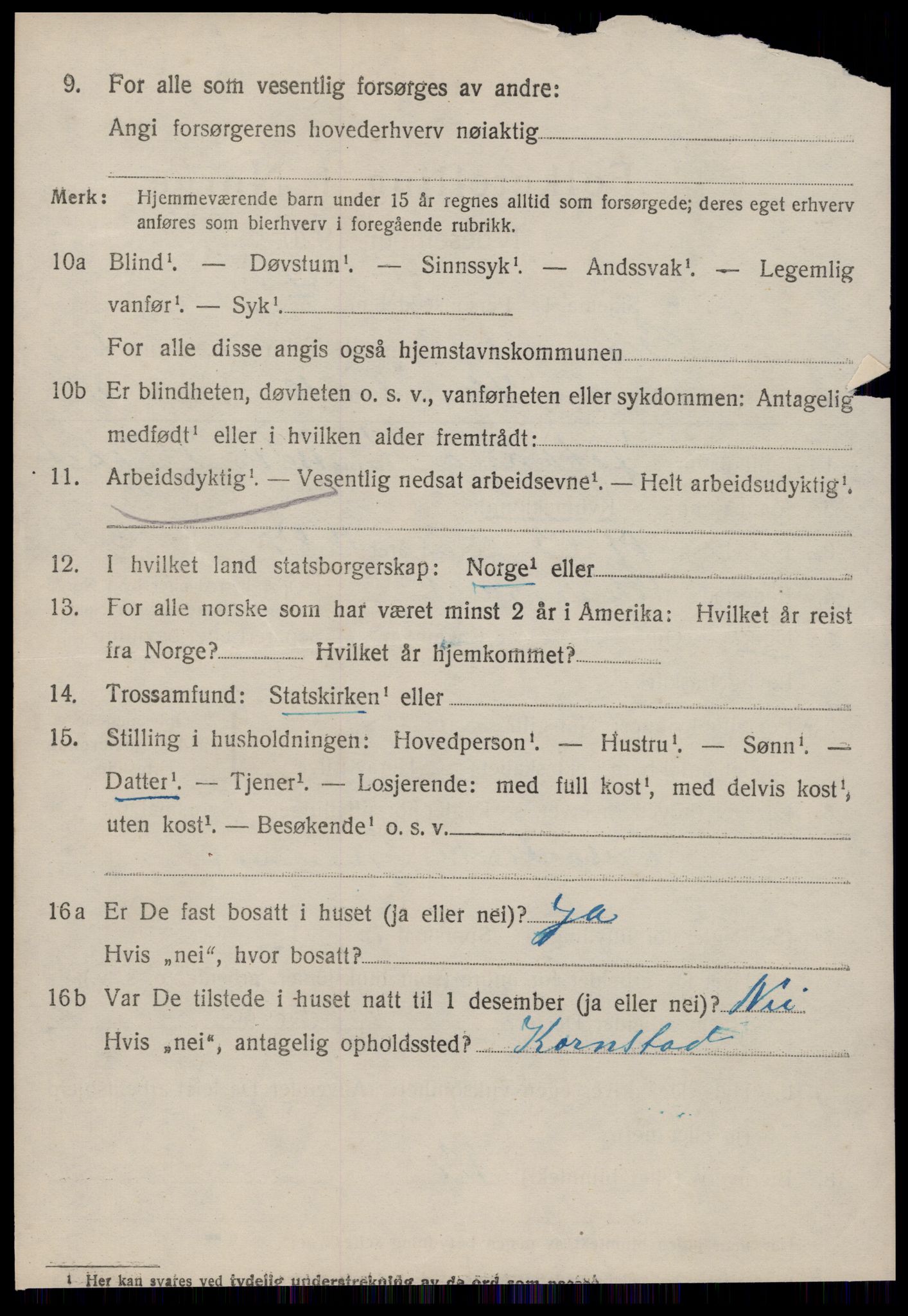 SAT, 1920 census for Gjemnes, 1920, p. 1201