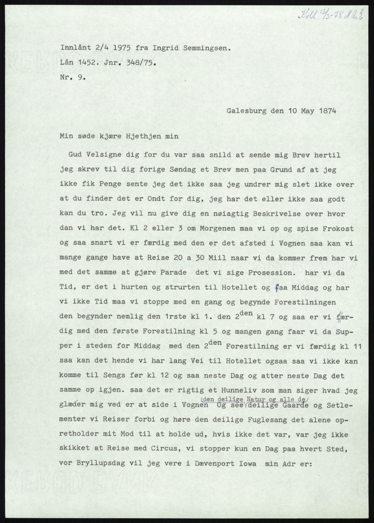 Samlinger til kildeutgivelse, Amerikabrevene, AV/RA-EA-4057/F/L0008: Innlån fra Hedmark: Gamkind - Semmingsen, 1838-1914, p. 151