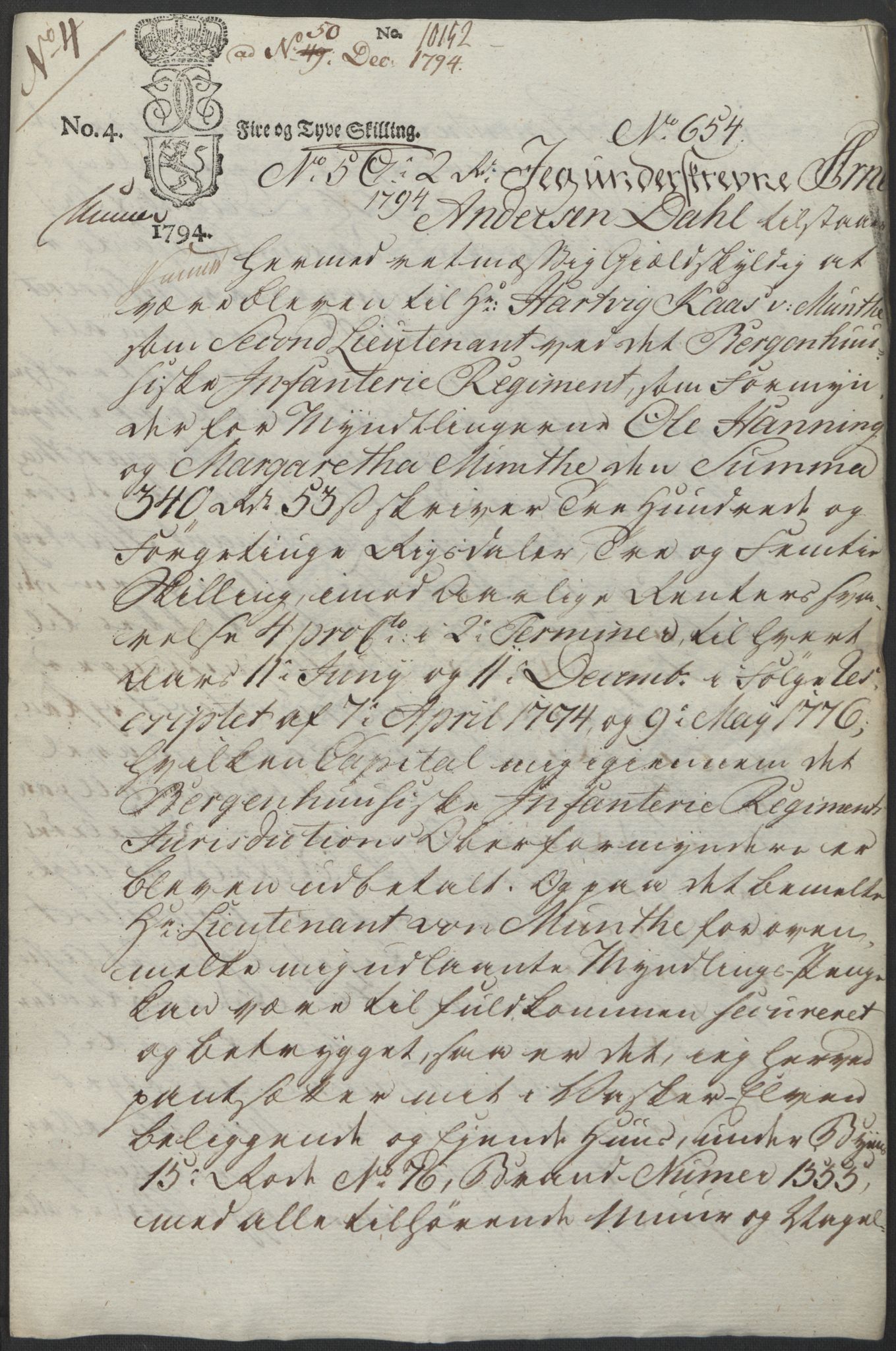 Forsvaret, Generalauditøren, AV/RA-RAFA-1772/F/Fj/Fjb/L0005: Skifter 1818 - 1823, 1818-1823, p. 249